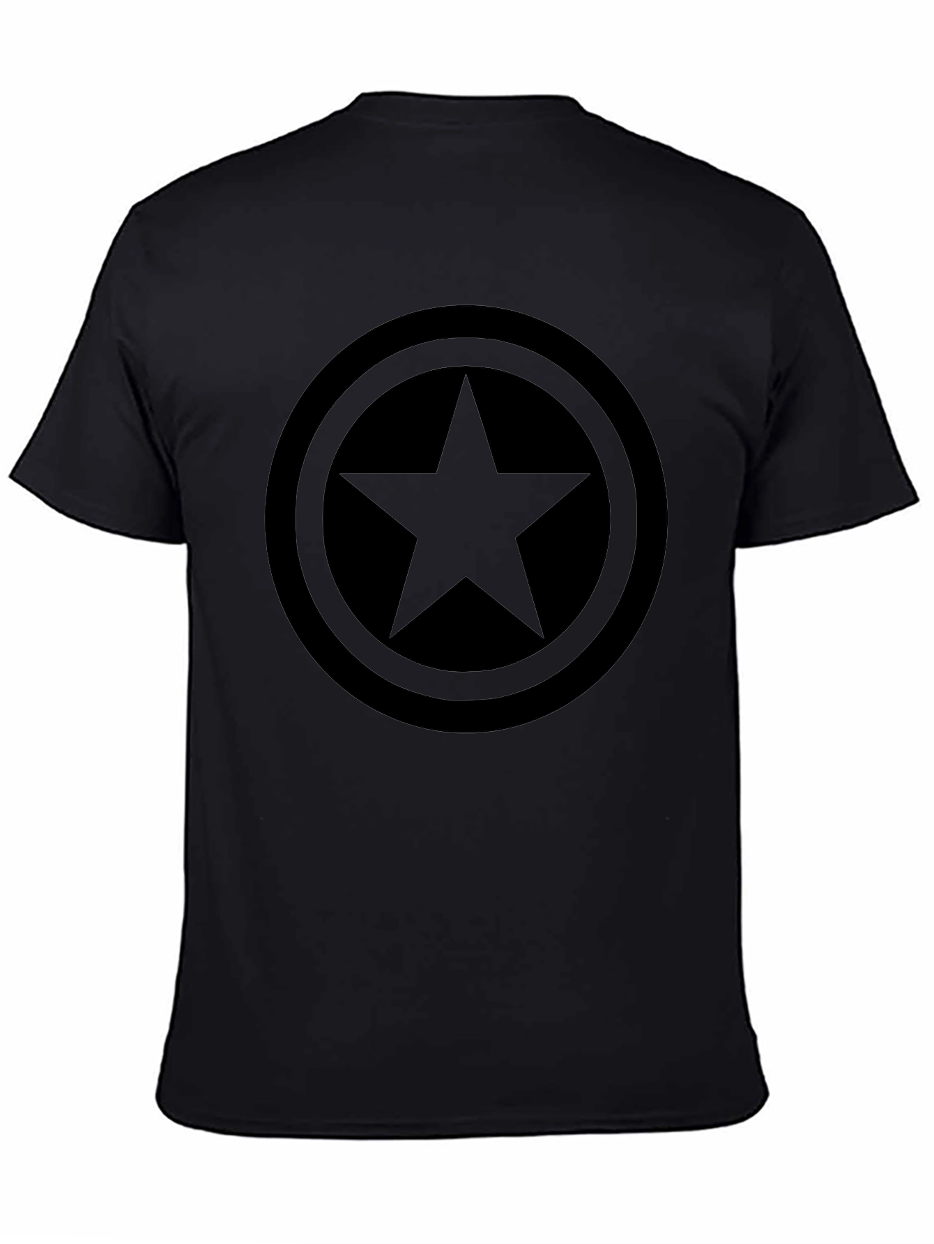 Black Black Star Emblem T-Shirt view 4