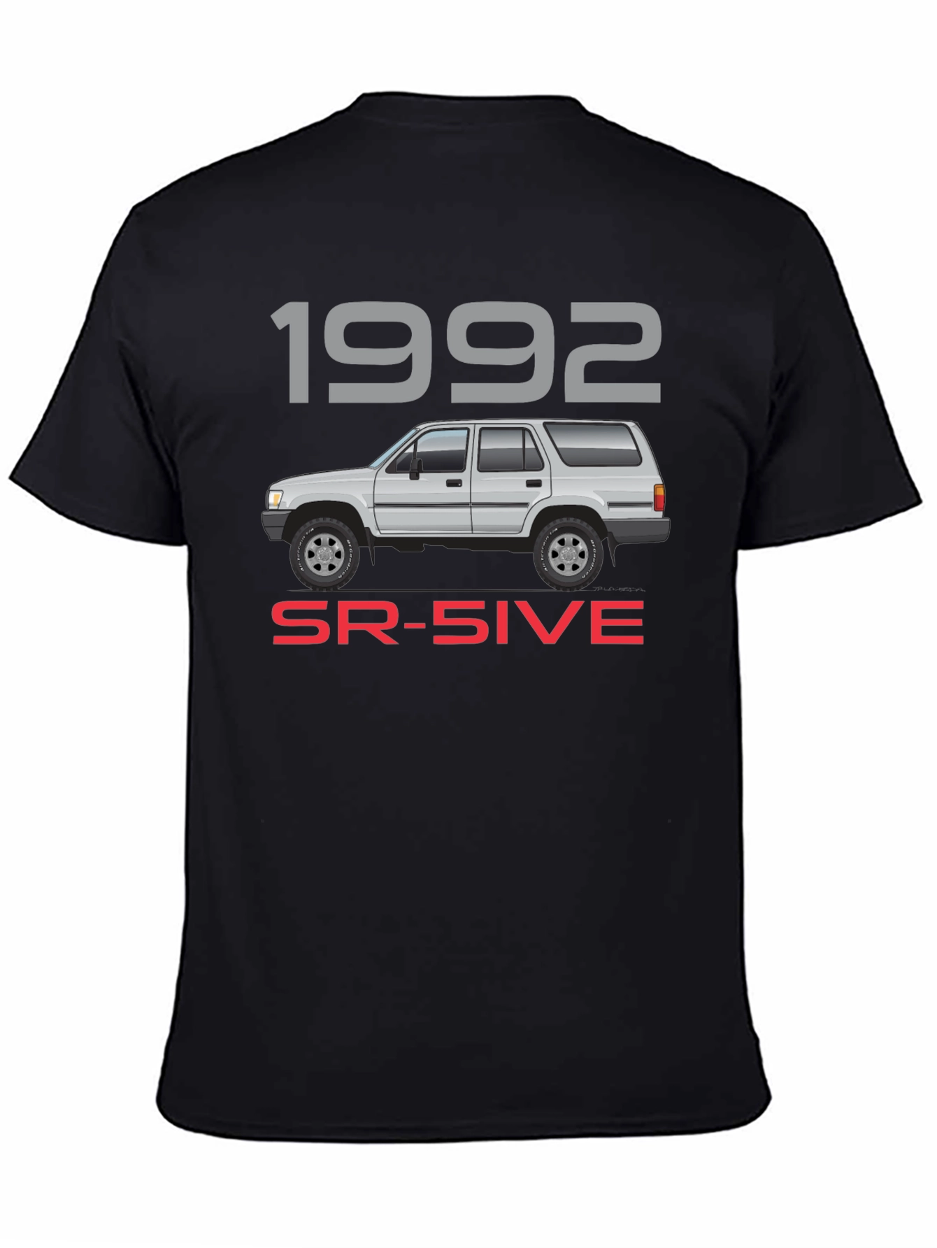 Black 1992 SR-5IVE Truck T-Shirt view 4