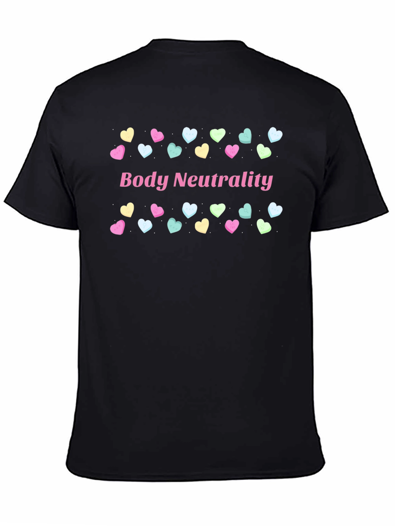 Black Body Neutrality Heart T-Shirt view 4
