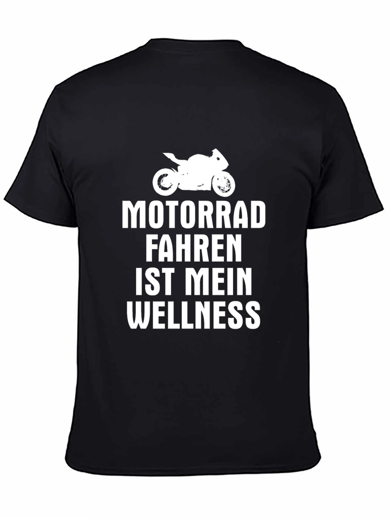 Black Motorrad Wellness T-Shirt - Biker Gift view 4