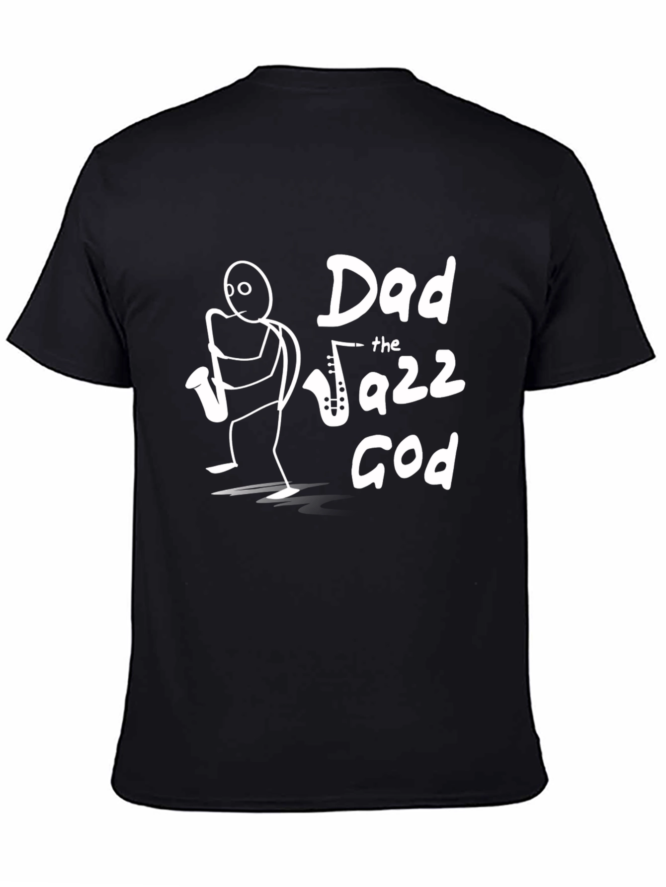 Black Dad The Jazz God T-Shirt view 4