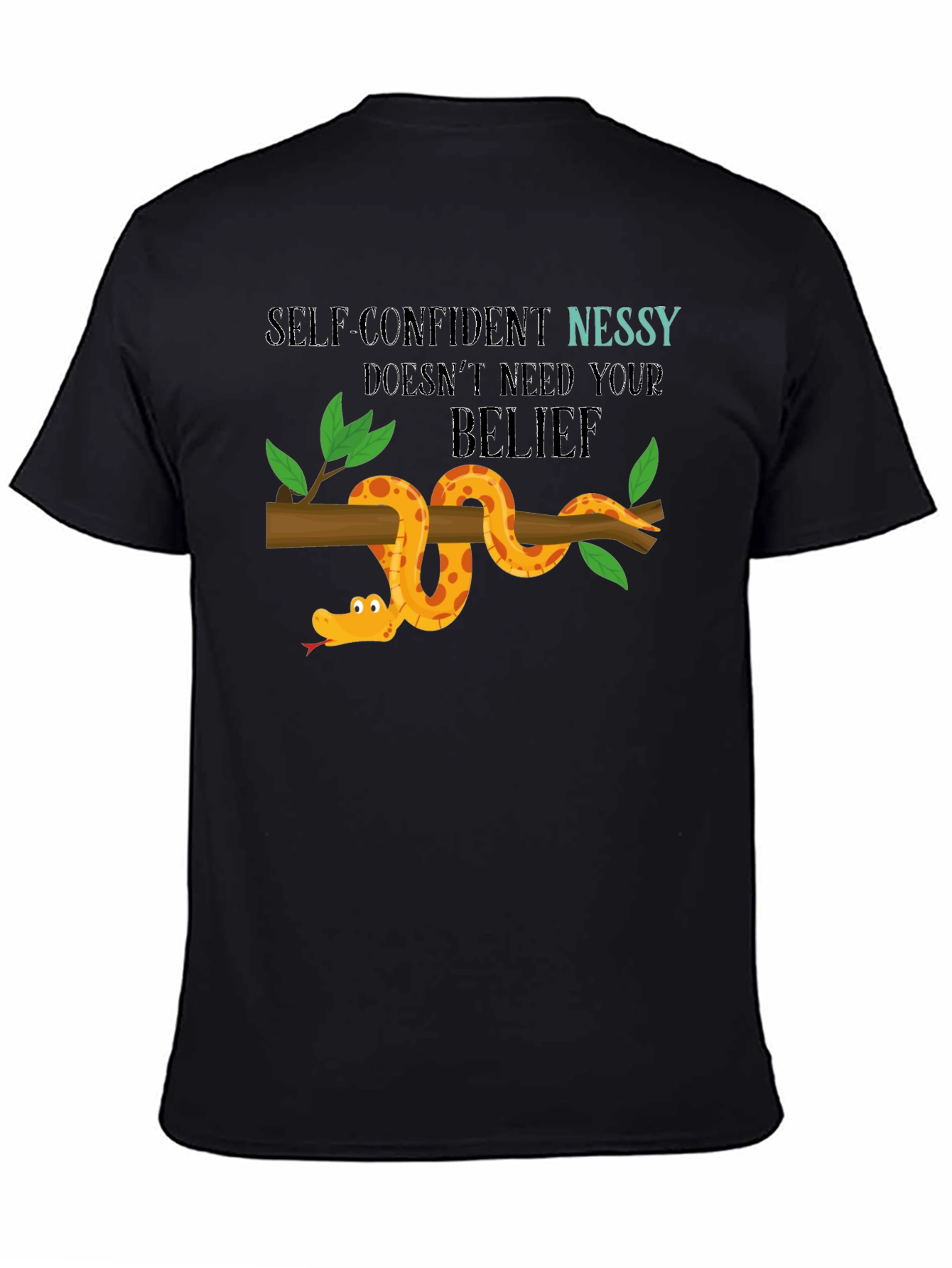 Black Self-Confident Nessy T-Shirt view 4
