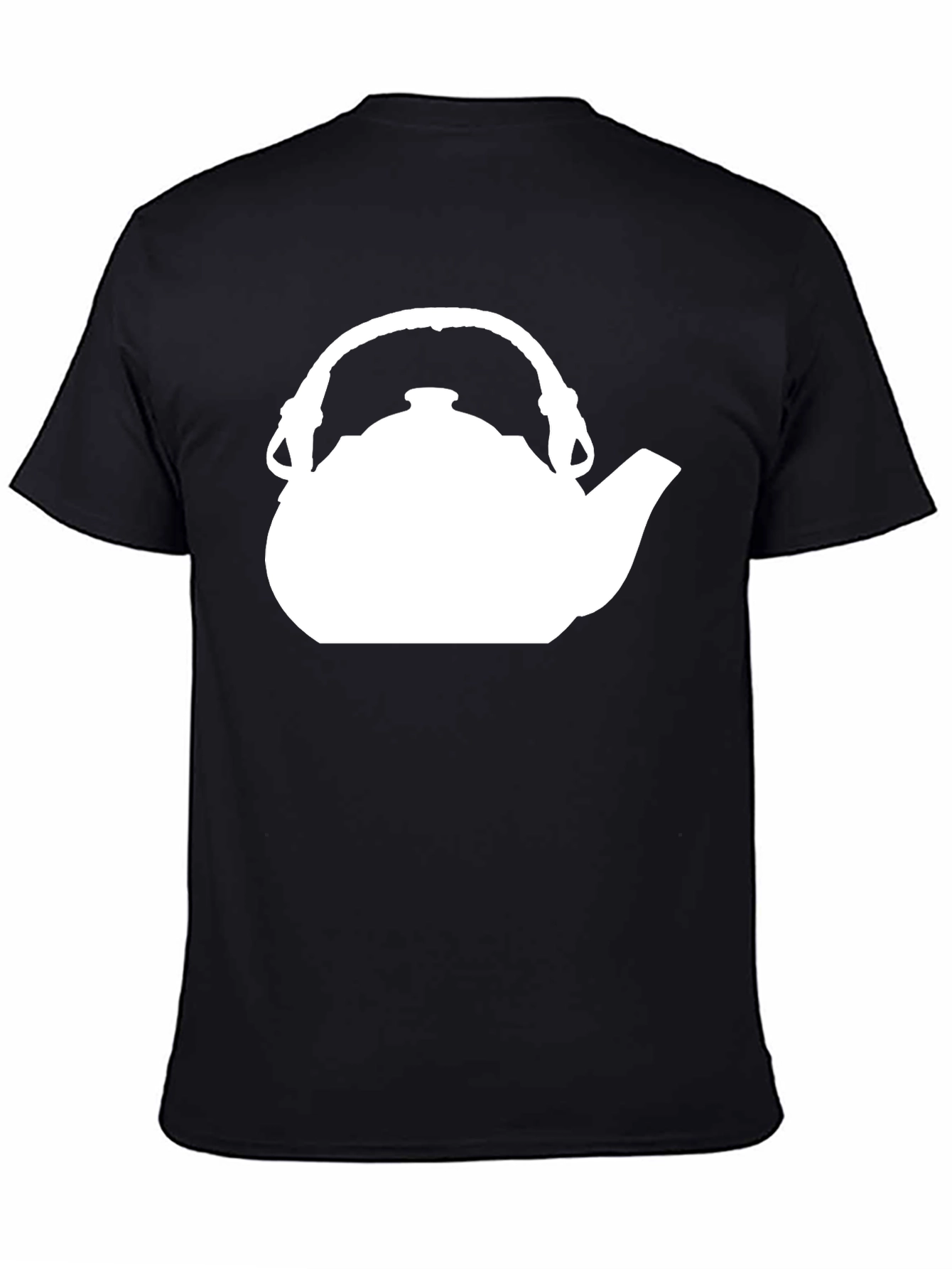 Black Tea Time T-Shirt - Kettle Design view 4