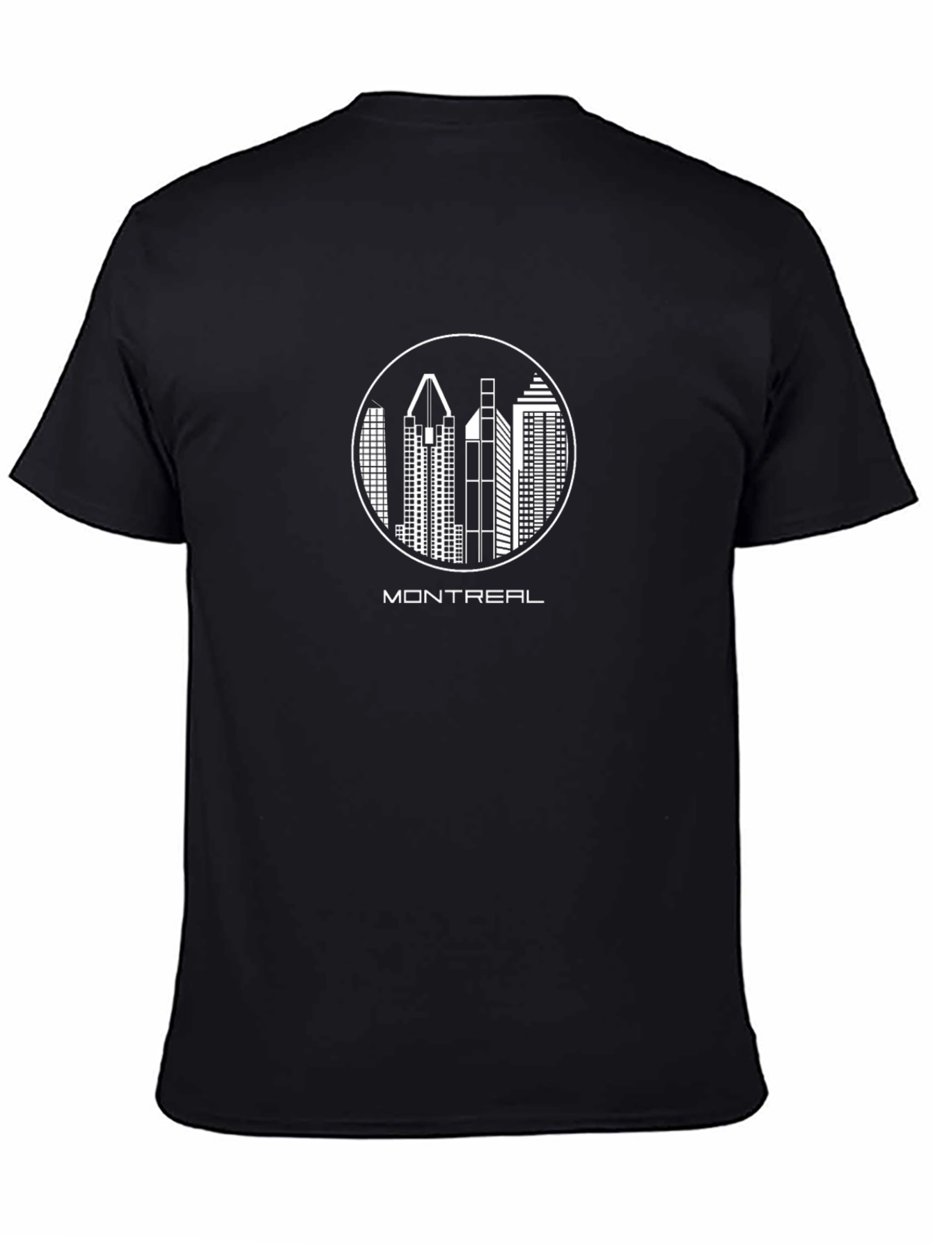 Black Montreal Skyline Graphic T-Shirt - Black view 4
