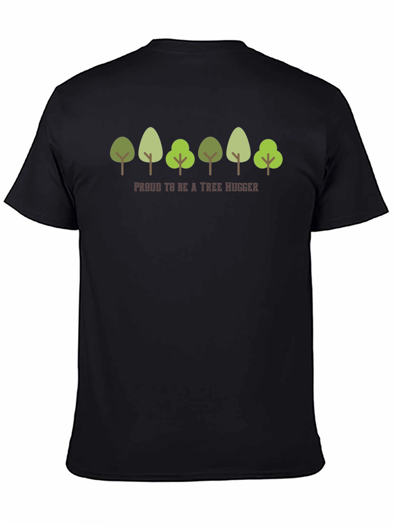 Black Tree Hugger Graphic T-Shirt - Eco-Friendly Tee view 4