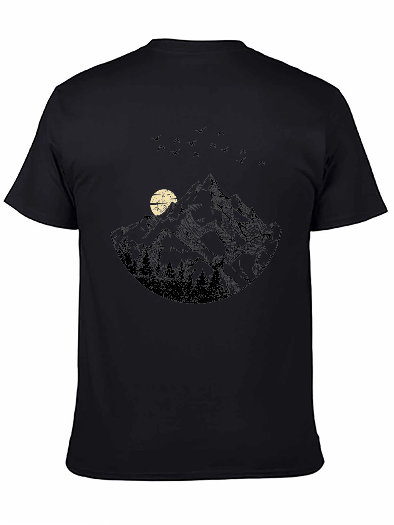Black Mountain Scene Graphic Tee view 4