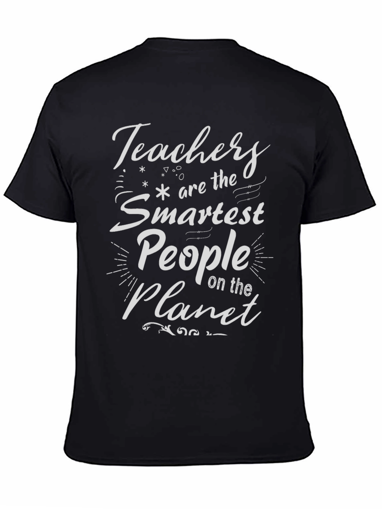 Black Teachers are the Smartest People T-Shirt view 4
