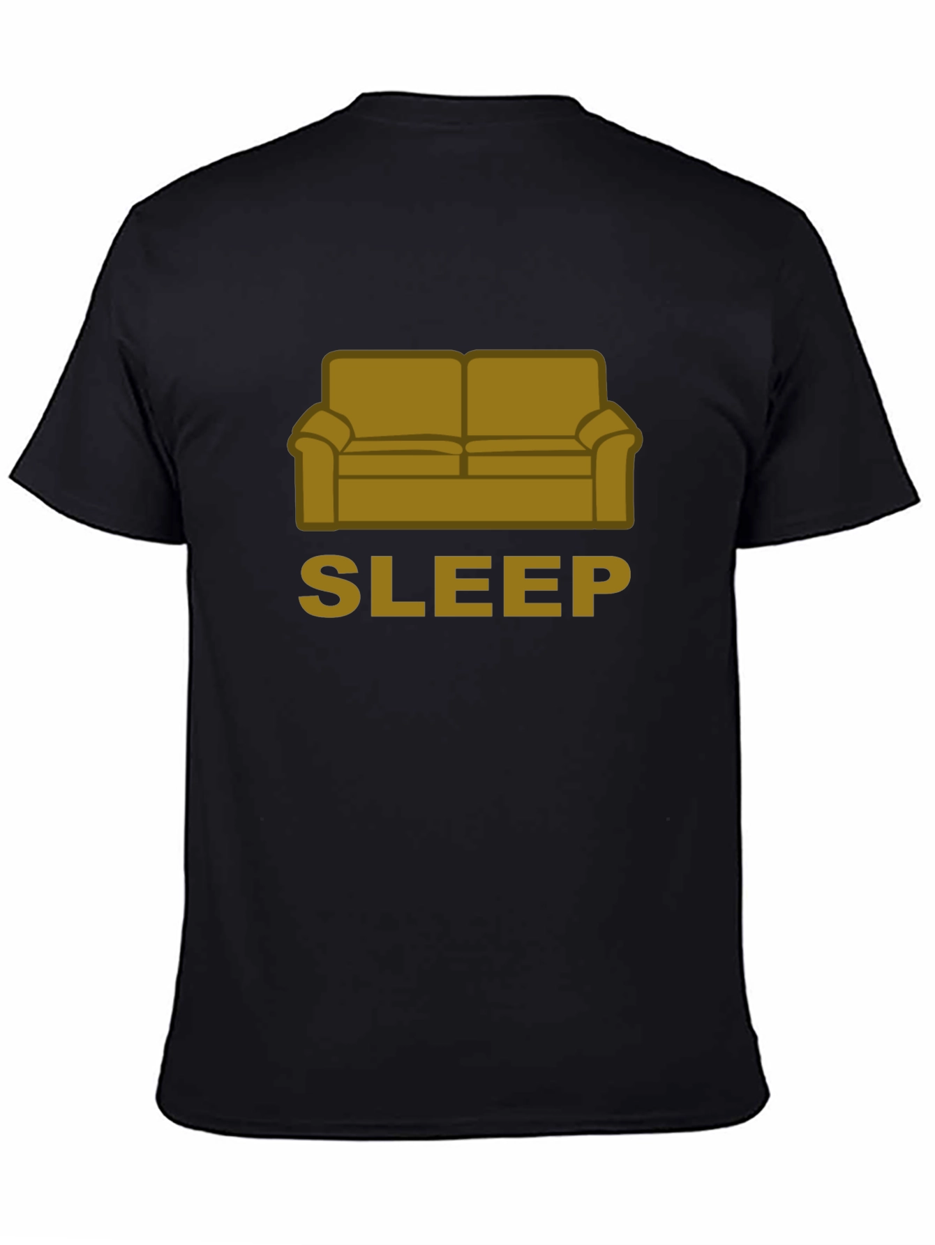 Black Couch Sleep T-Shirt - Relaxing Comfort Style view 4