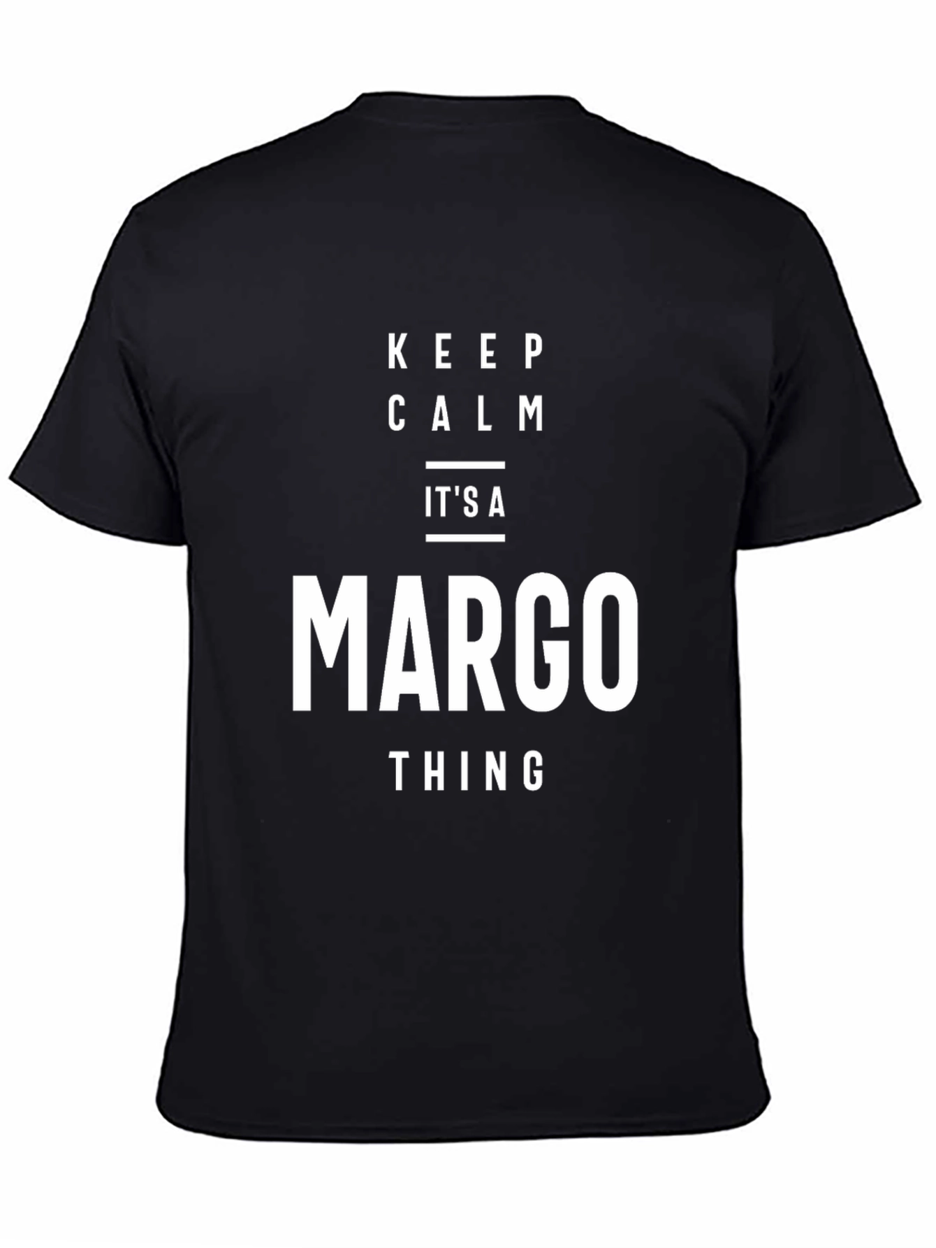 Black Keep Calm Margo Thing Black T-Shirt view 4