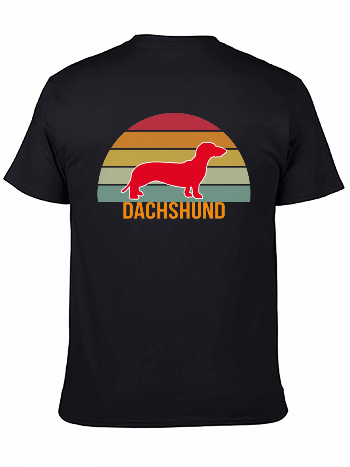 Retro Dachshund T-Shirt - Sunset Wiener Dog Tee - 4