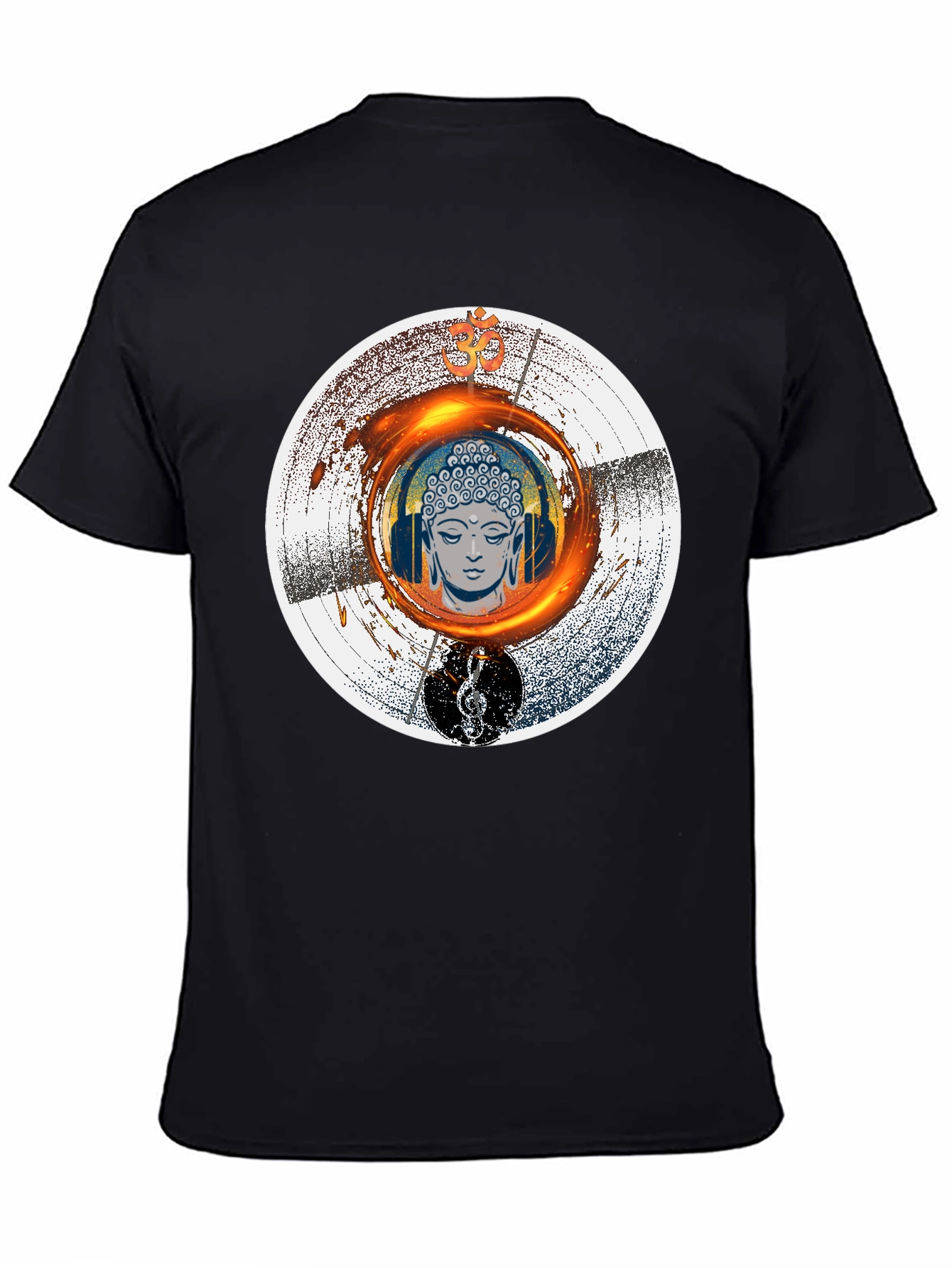 Buddha Music T-Shirt - Meditation Zen Graphic Tee - 4