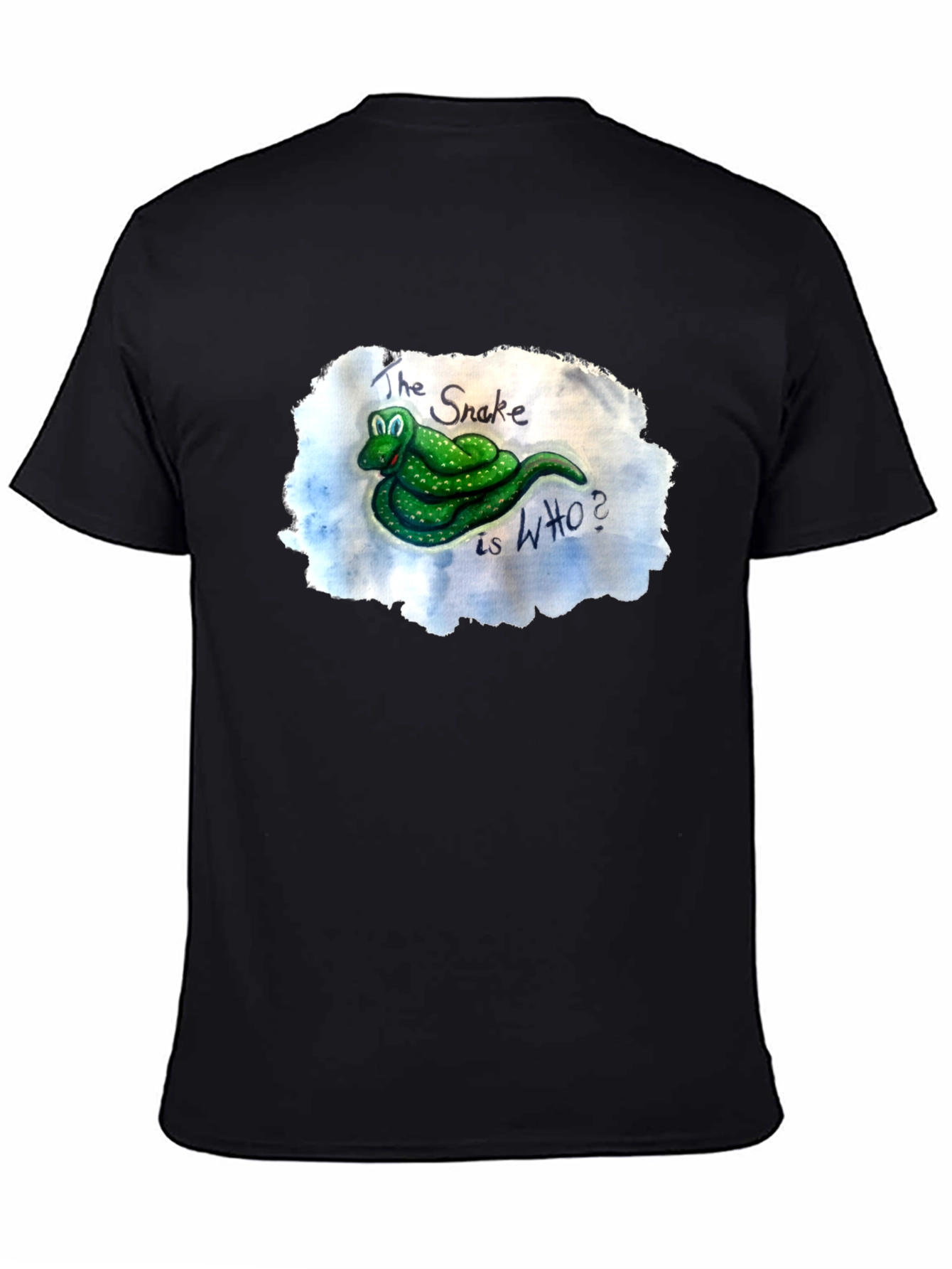 Black Snake WHO? Graphic Tee - Unique Design view 4