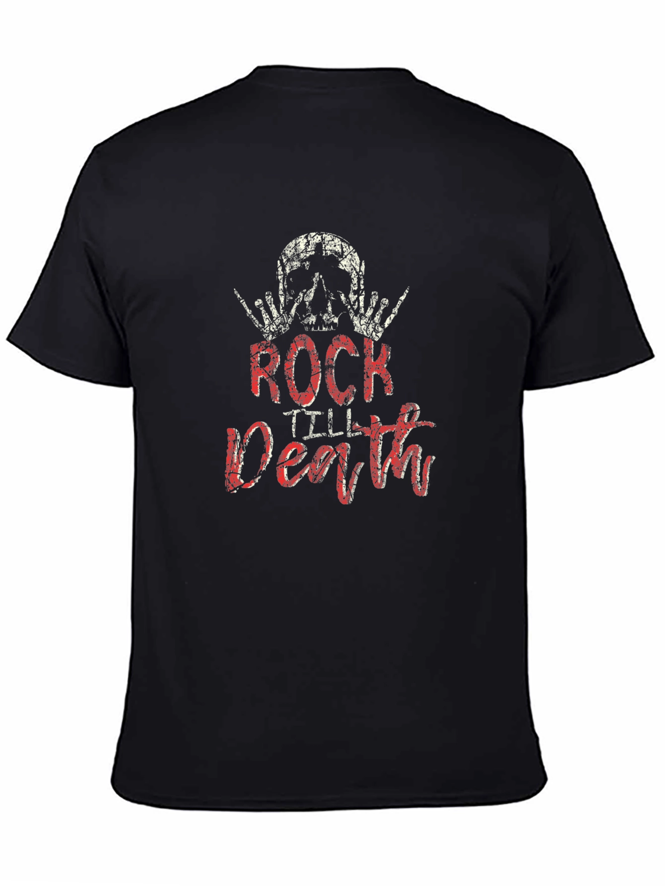 Black Rock Till Death Graphic Print Men's T-Shirt view 4