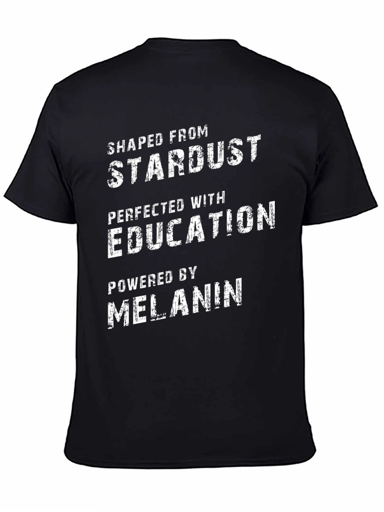 Black Stardust Education Melanin T-Shirt view 4