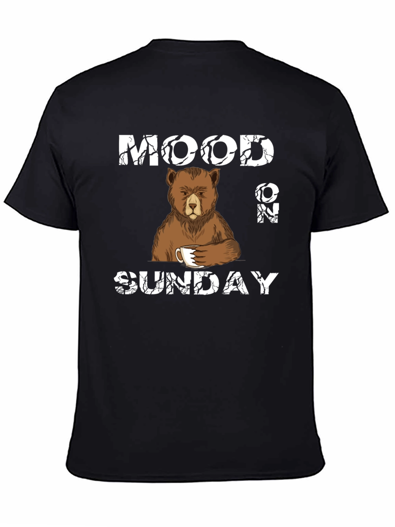 Black Mood on Sunday Bear T-Shirt view 4