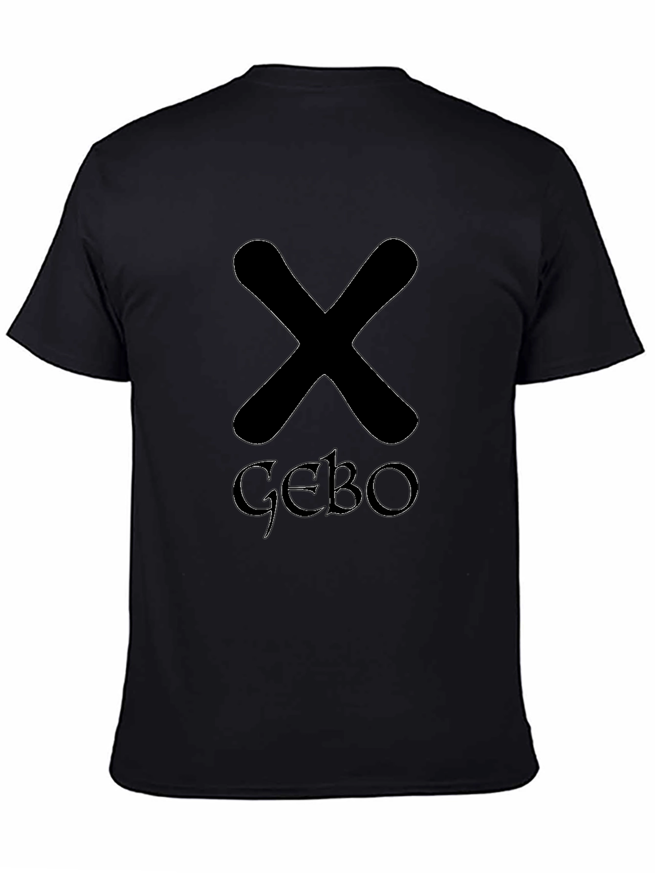 Black T-Shirt with Runes - 4
