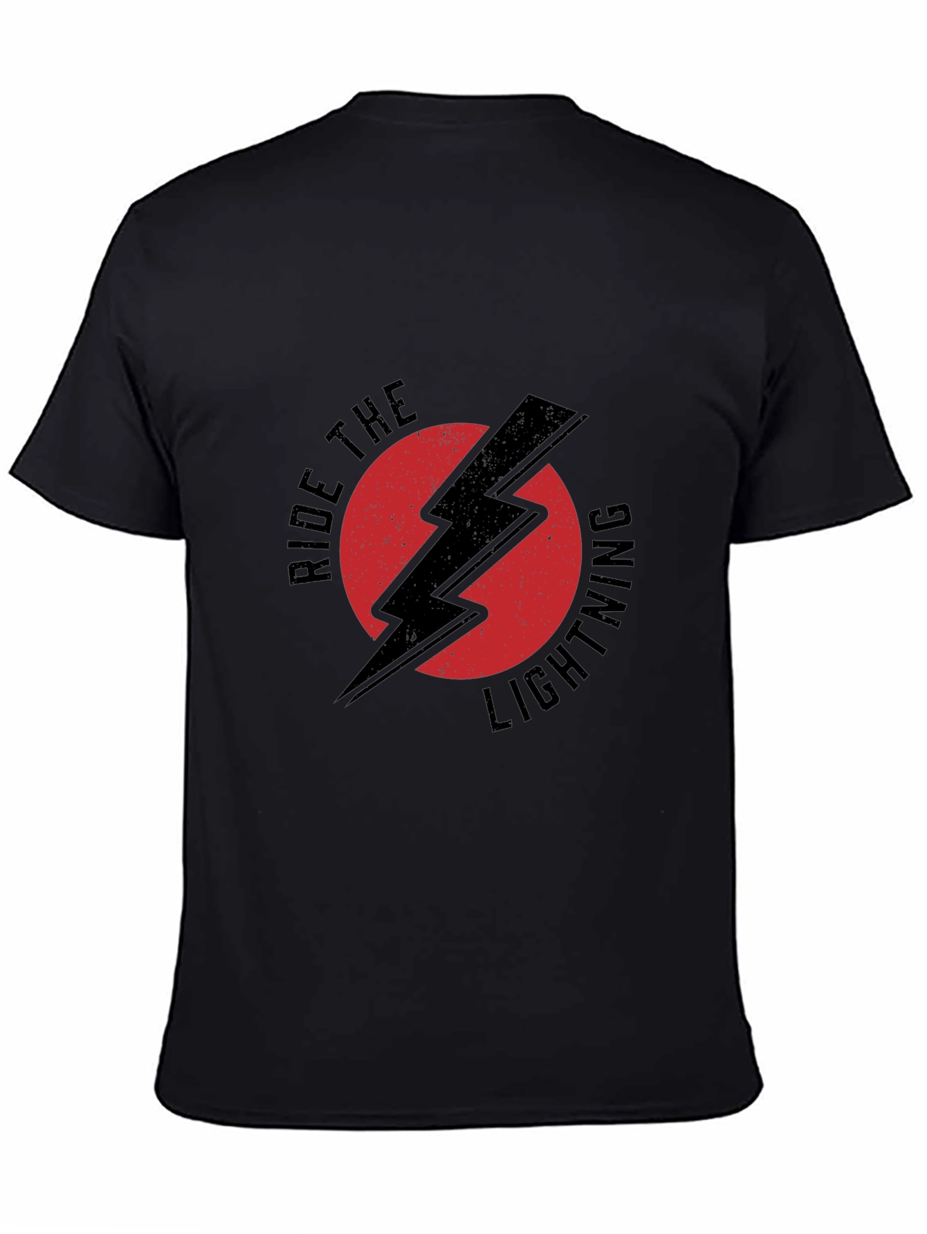 Black Ride The Lightning Graphic Tee - Black view 4
