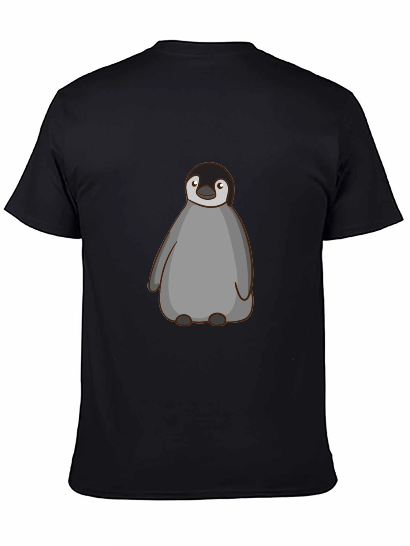 Black Penguin Graphic Black T-Shirt view 4
