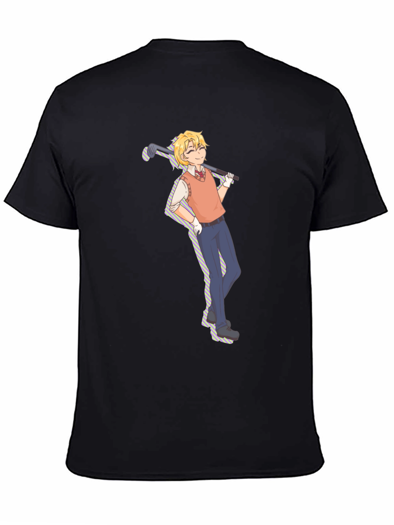Golf Anime Graphic Tee - Unique Golfer Gift - 4