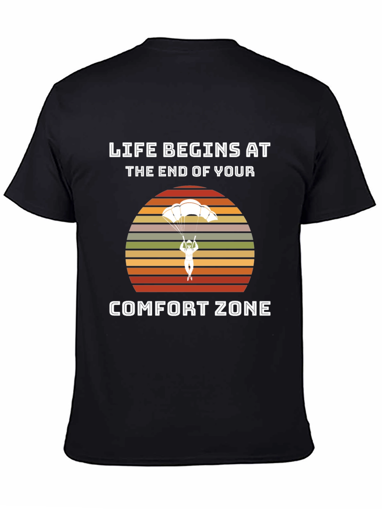 Black Life Begins at The End of Your Comfort Zone T-Shirt view 4