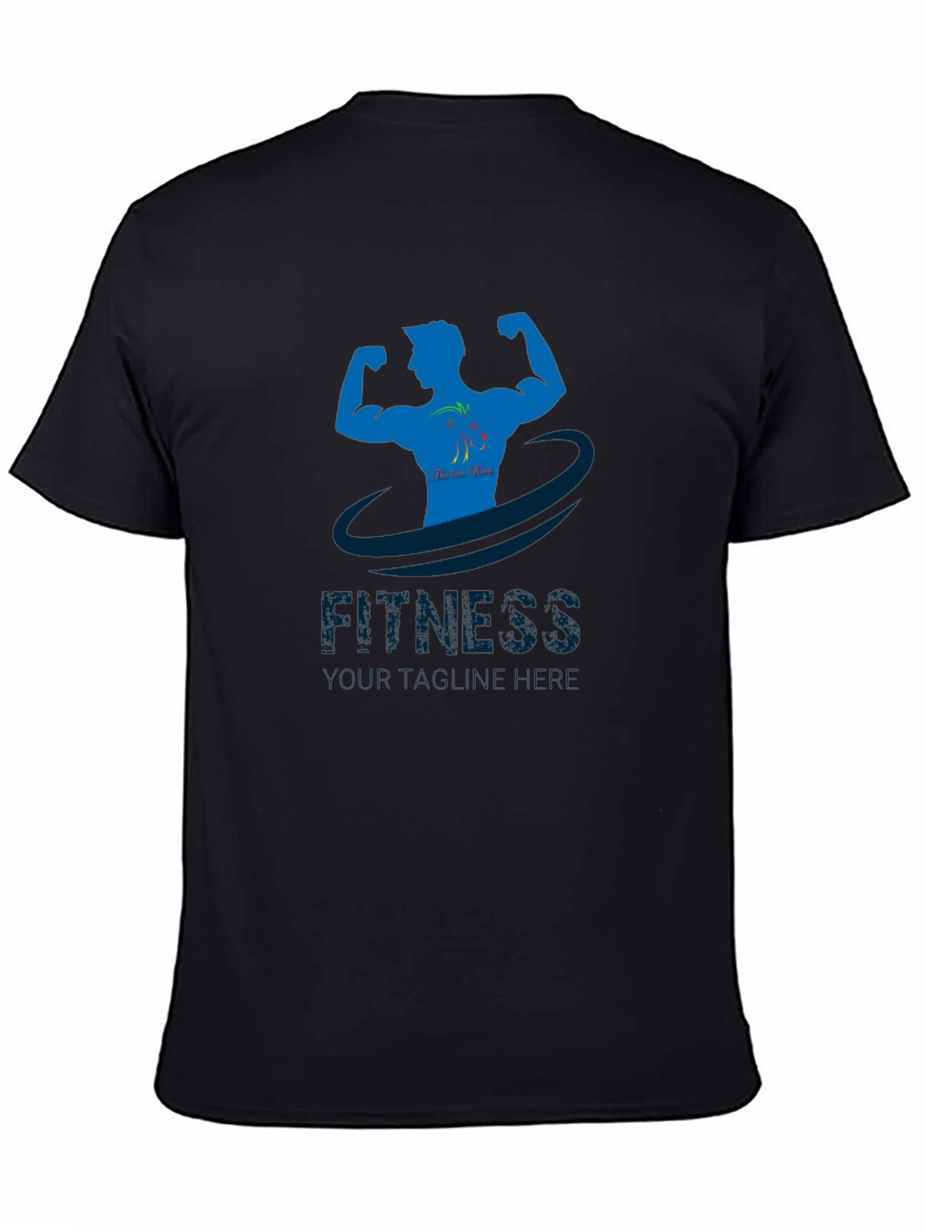 Black Fitness Motivation T-Shirt - Gym Workout Apparel view 4