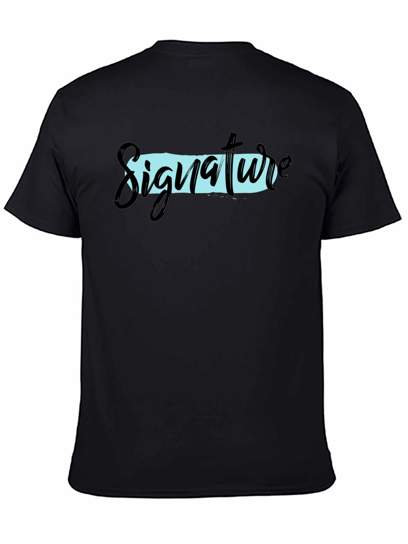 Black Signature Graphic T-Shirt - Black view 4