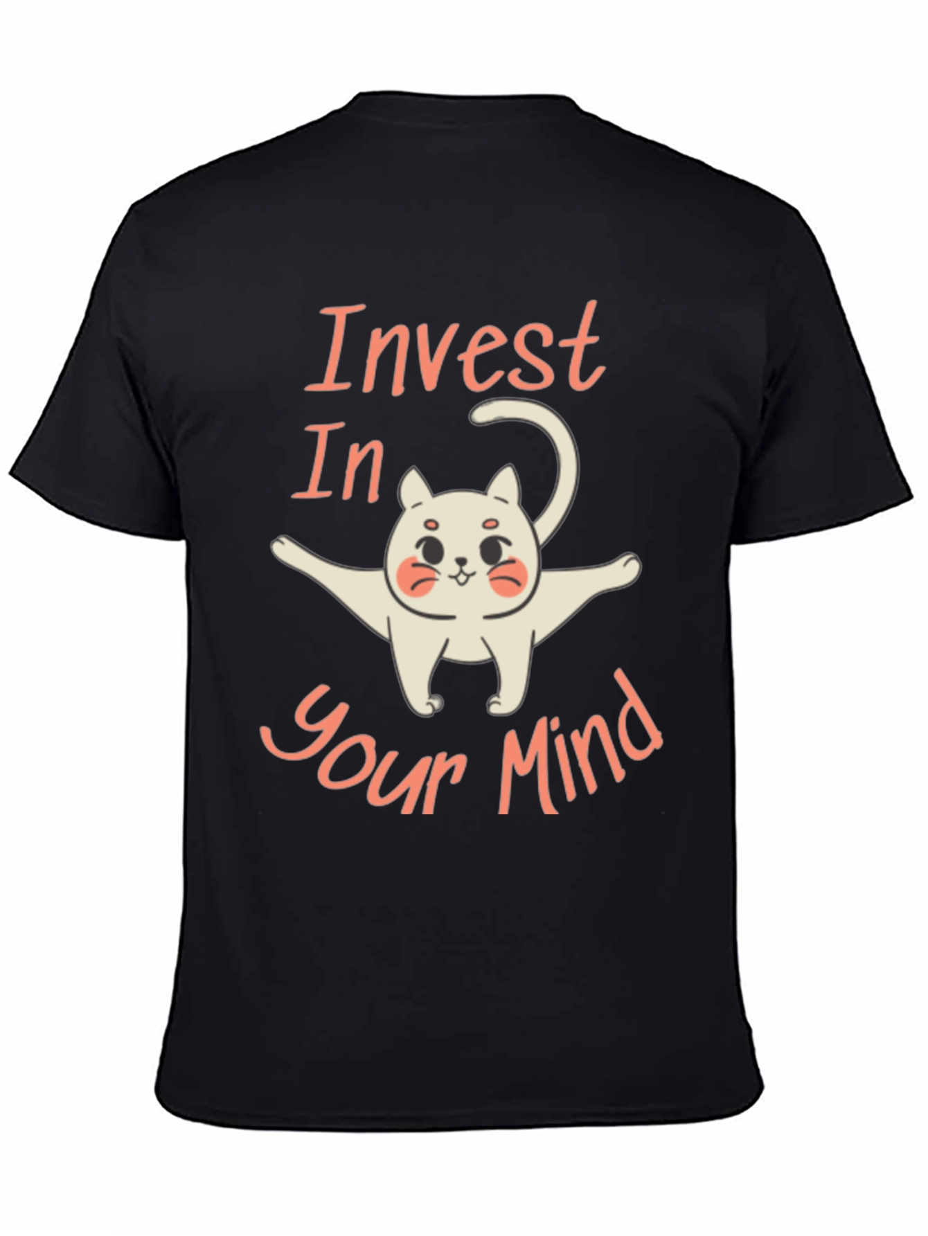 Black Invest In Your Mind T-Shirt view 4