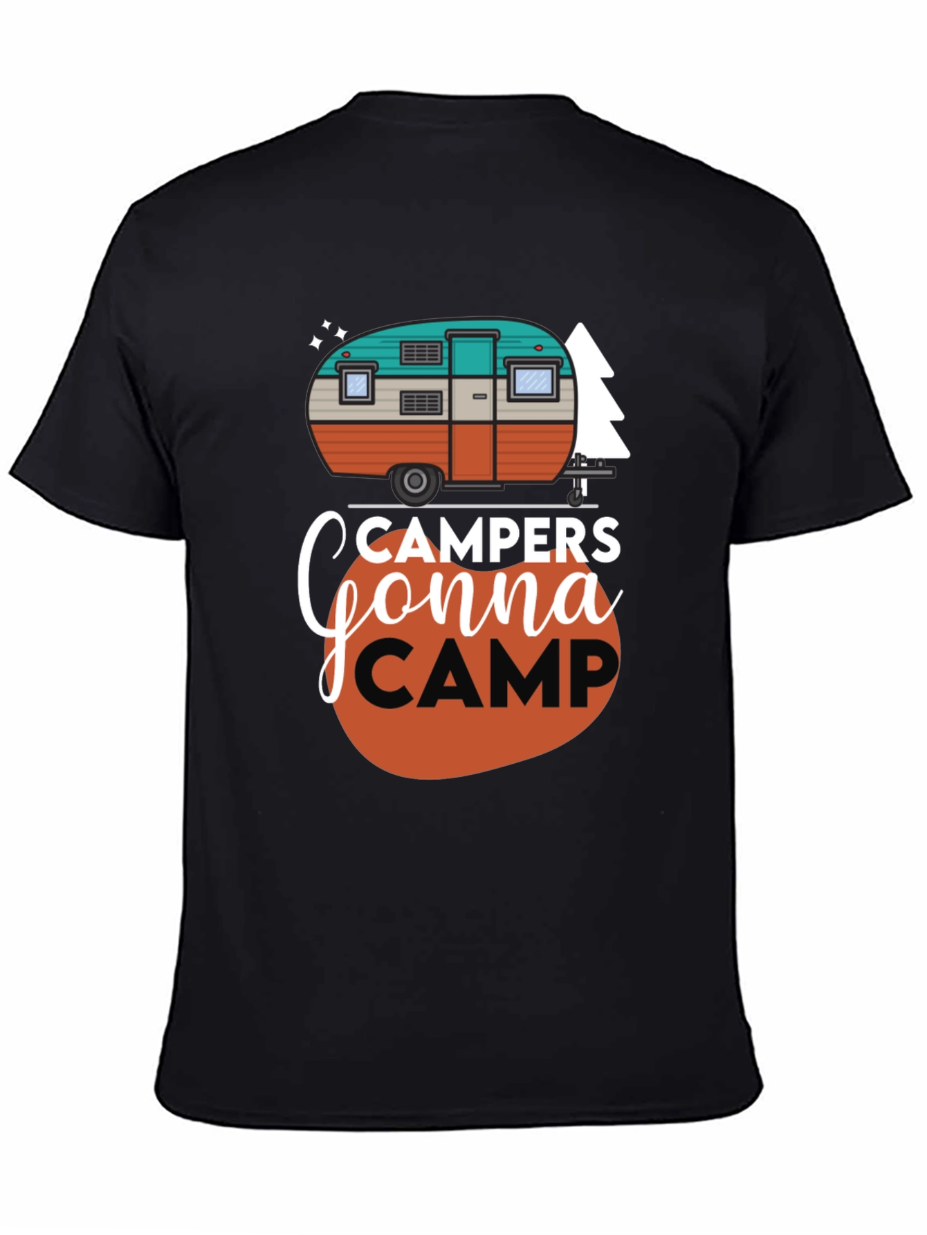 Black Campers Gonna Camp Graphic Tee view 4