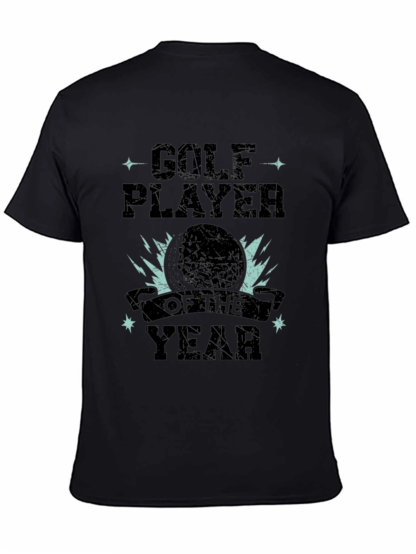 Black Golf Player of the Year T-Shirt view 4