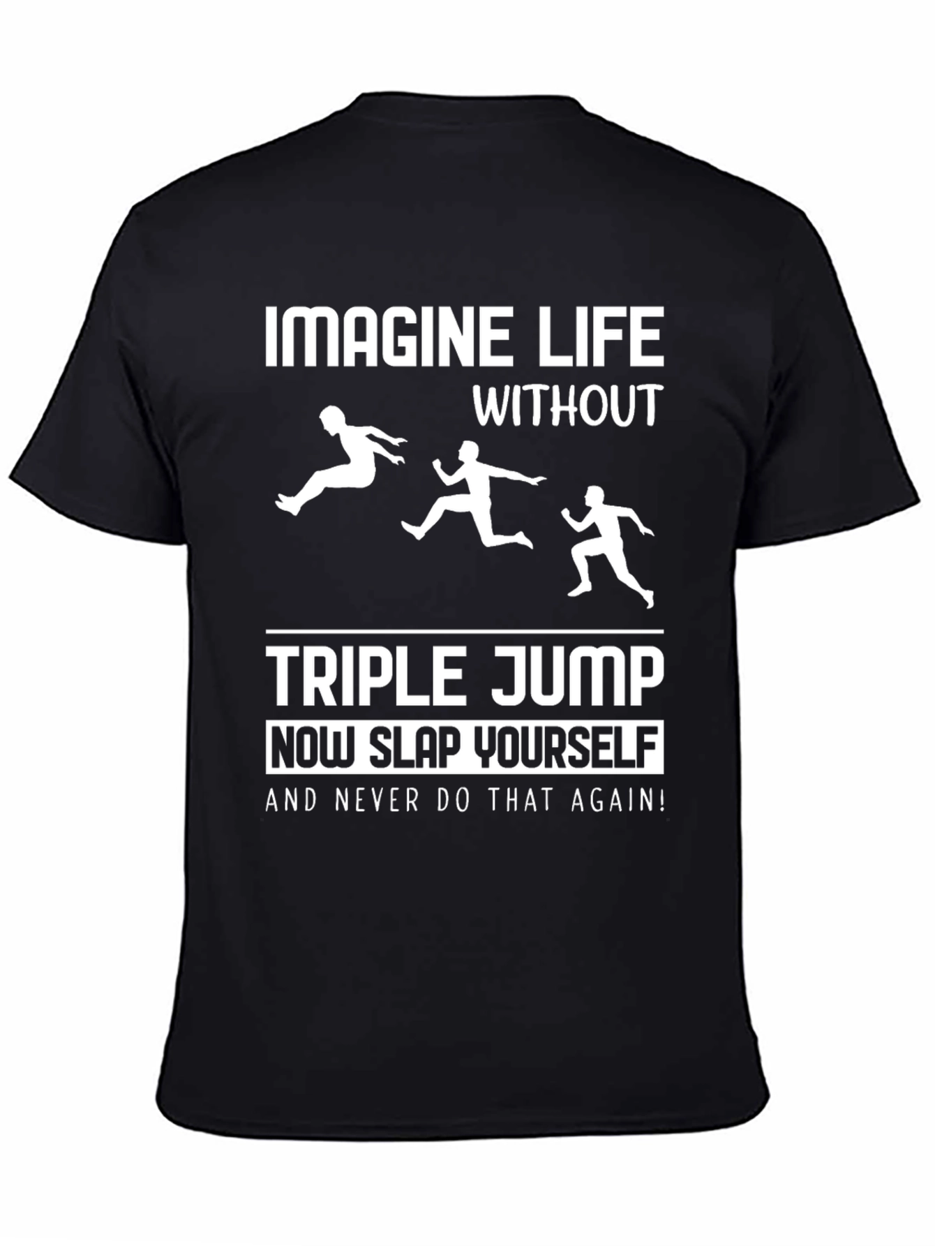 Black Triple Jump T-Shirt: Imagine Life Without It! view 4