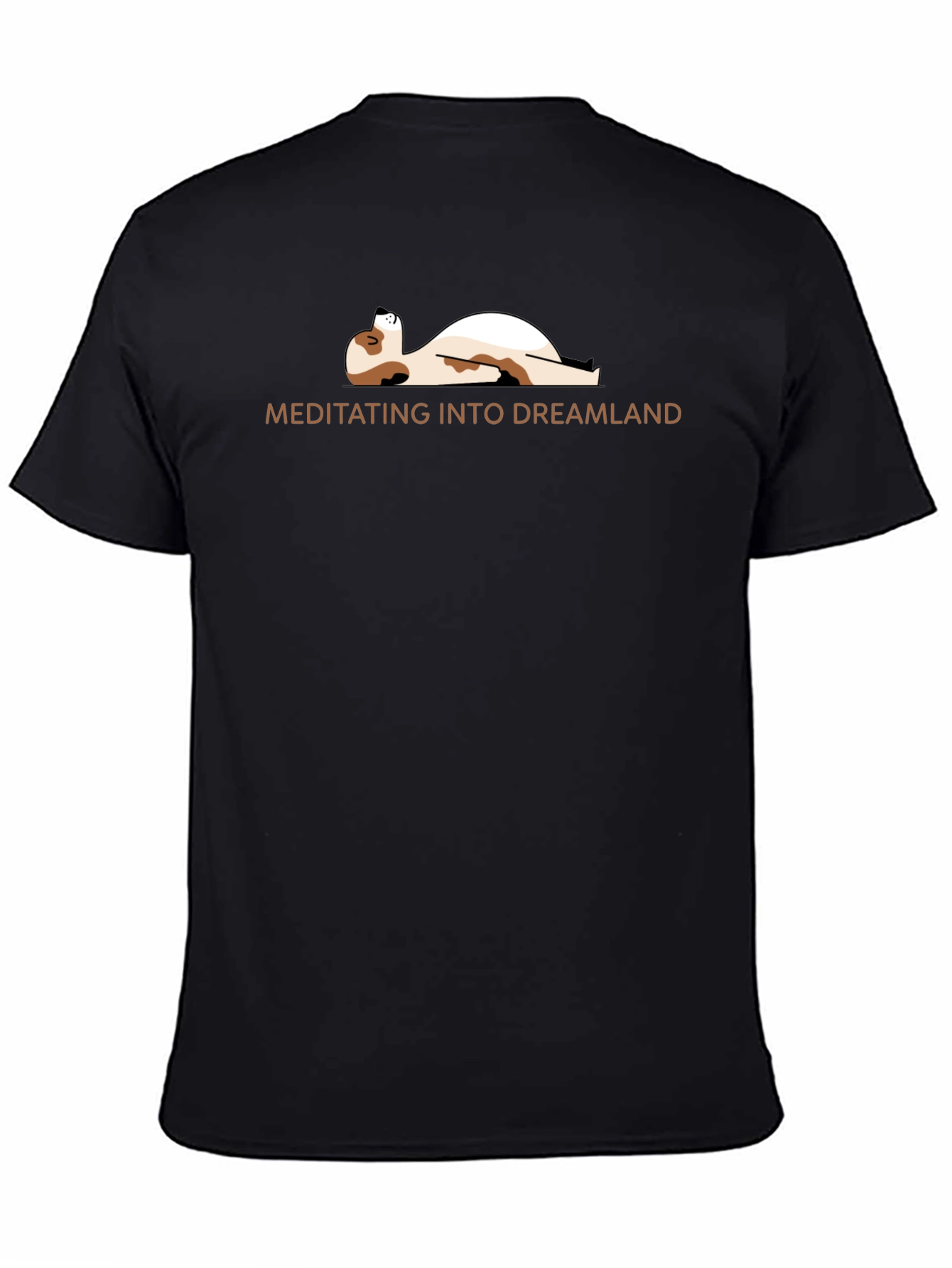 Black Meditating Dog Graphic Tee - Relaxed Fit view 4