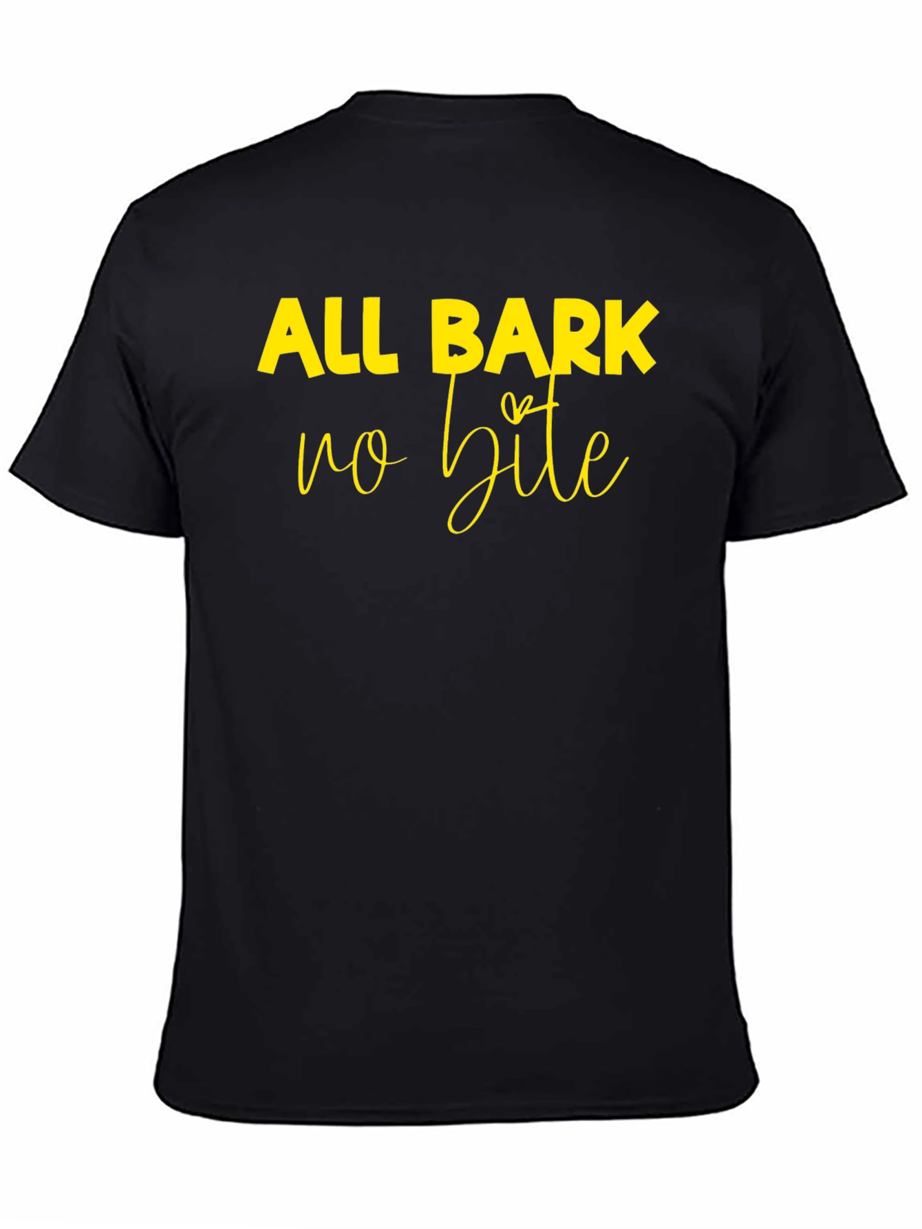 All Bark No Bite Graphic Tee - Black - 4