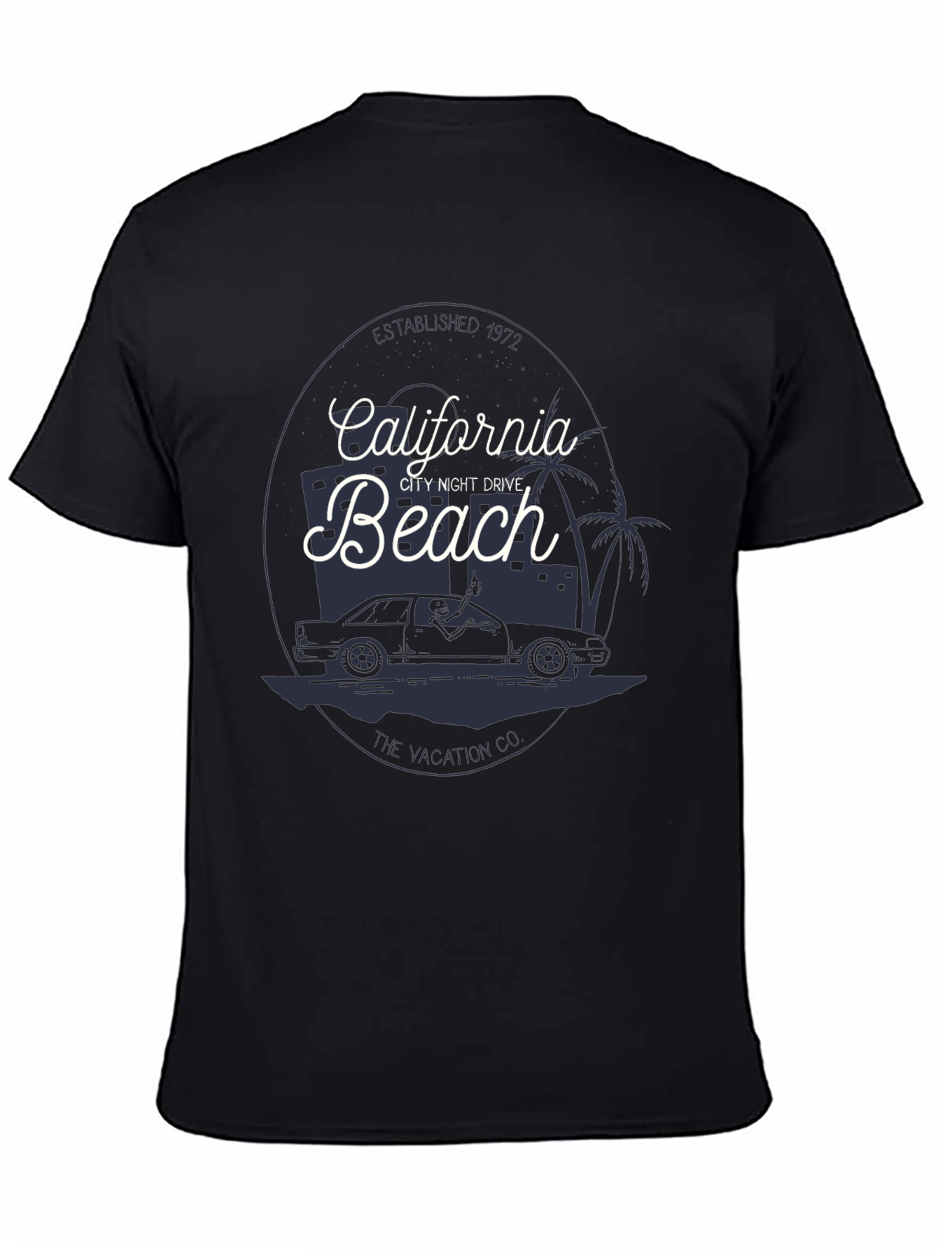 Black California Beach Graphic Tee - Vacation Vibes view 4