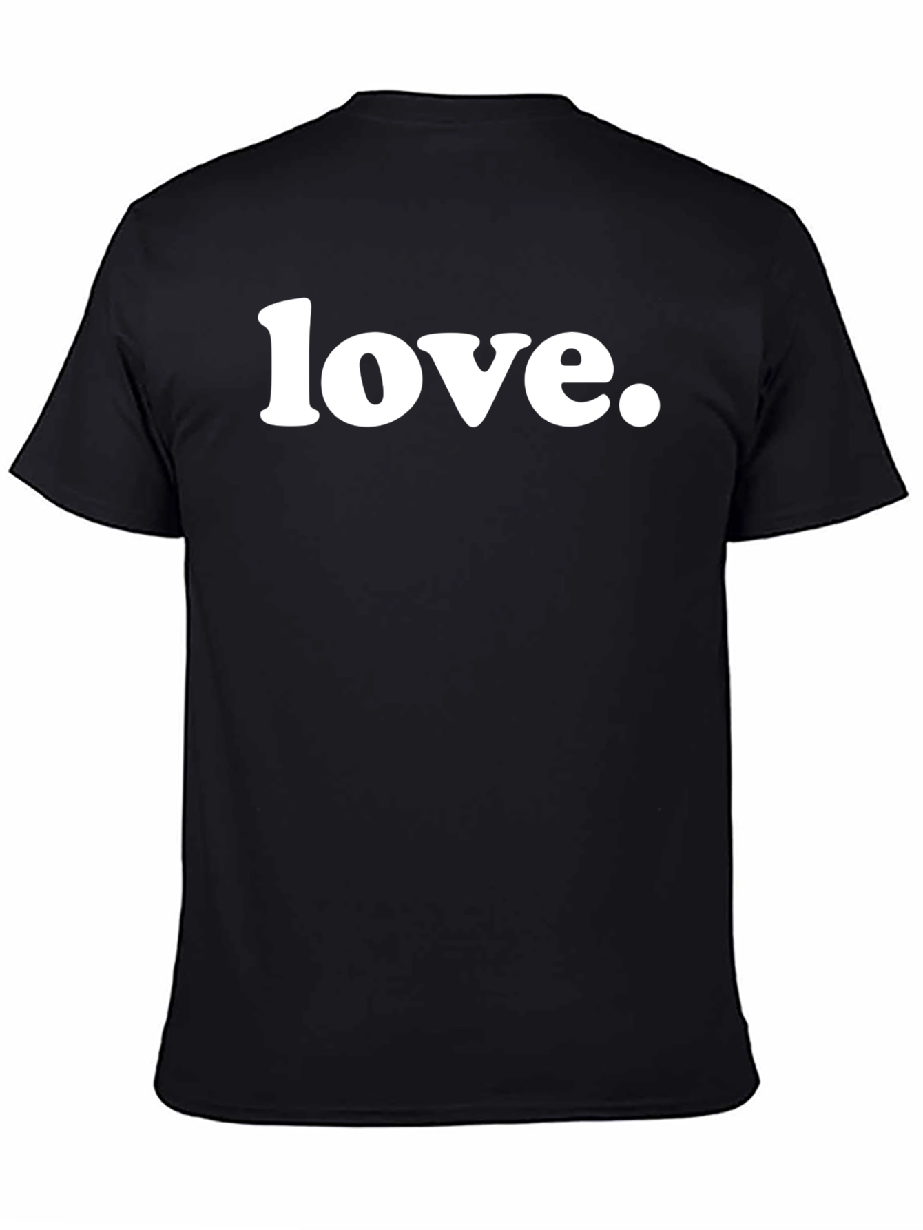 Black Love Graphic Tee - Trendy Black T-Shirt view 4