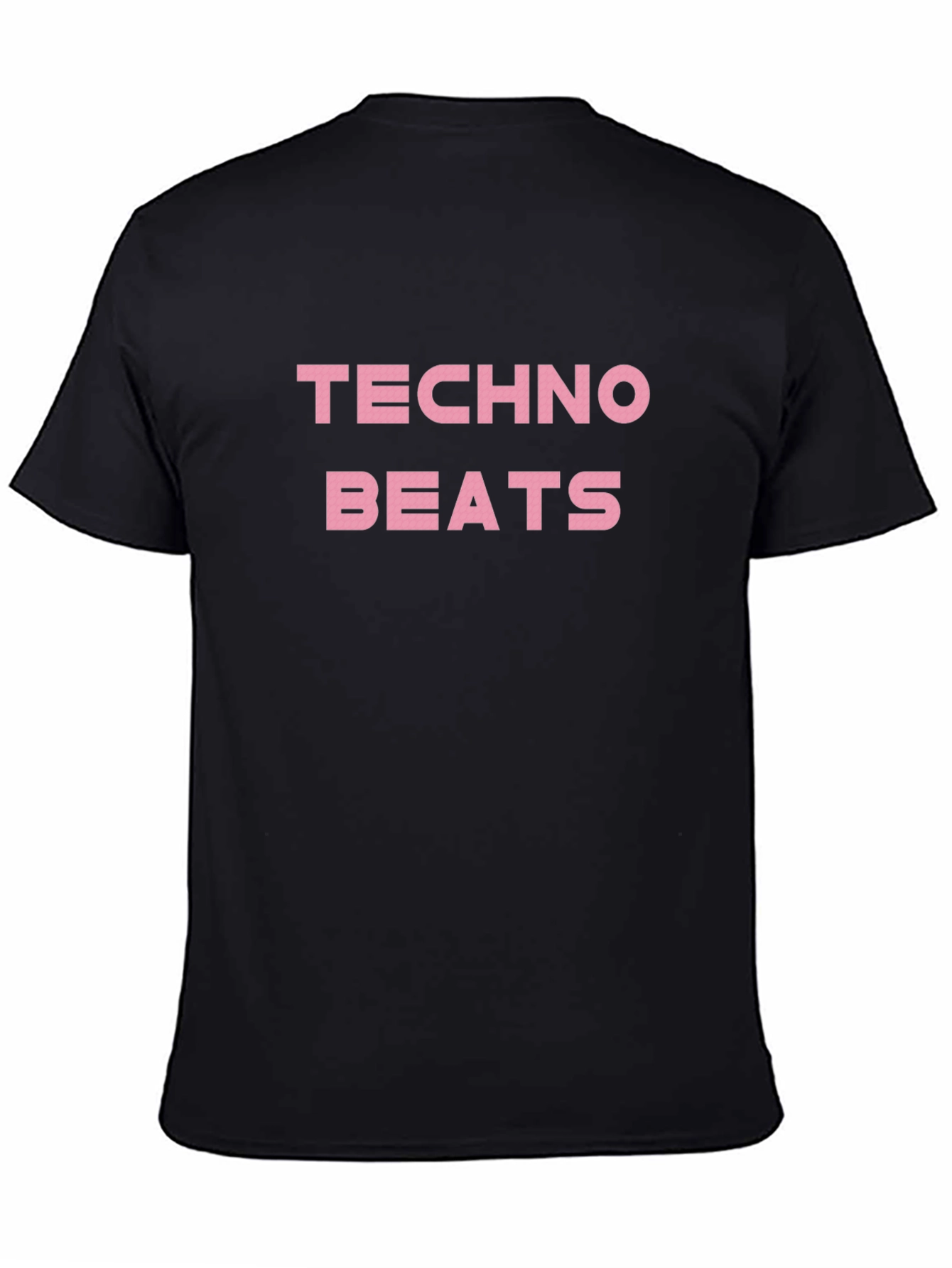 Black Techno Beats Graphic Tee - Stylish Cotton T-Shirt view 4