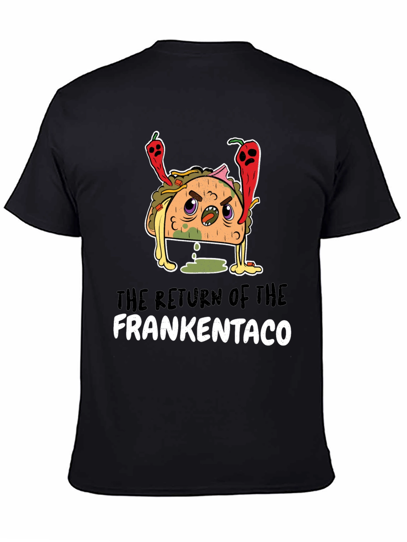 Black Frankentaco Graphic T-Shirt view 4