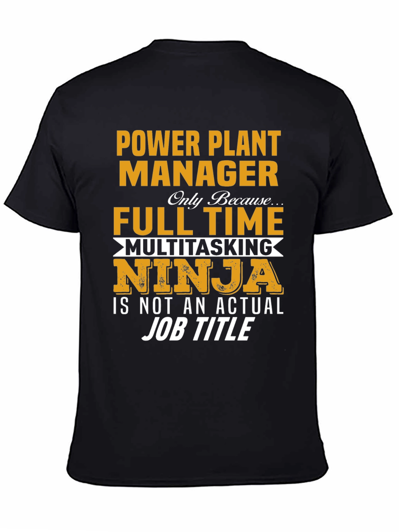 Black Power Plant Manager Novelty T-Shirt view 4