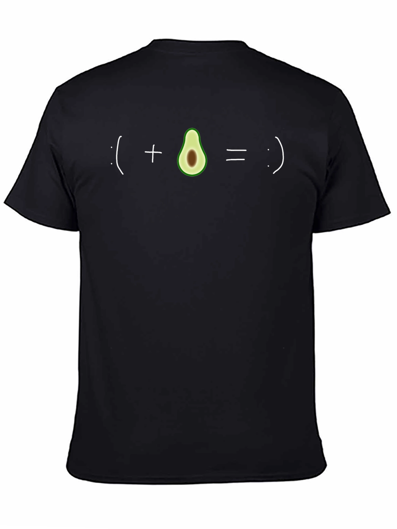 Black Avocado Happiness Equation Graphic Tee - Unisex view 4