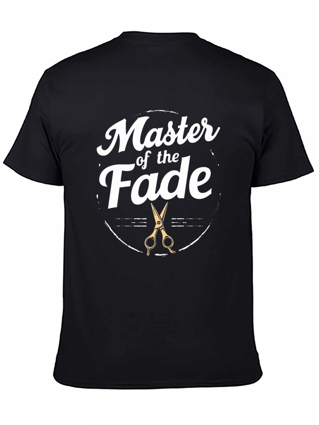 Black Master of the Fade Barber T-Shirt view 4