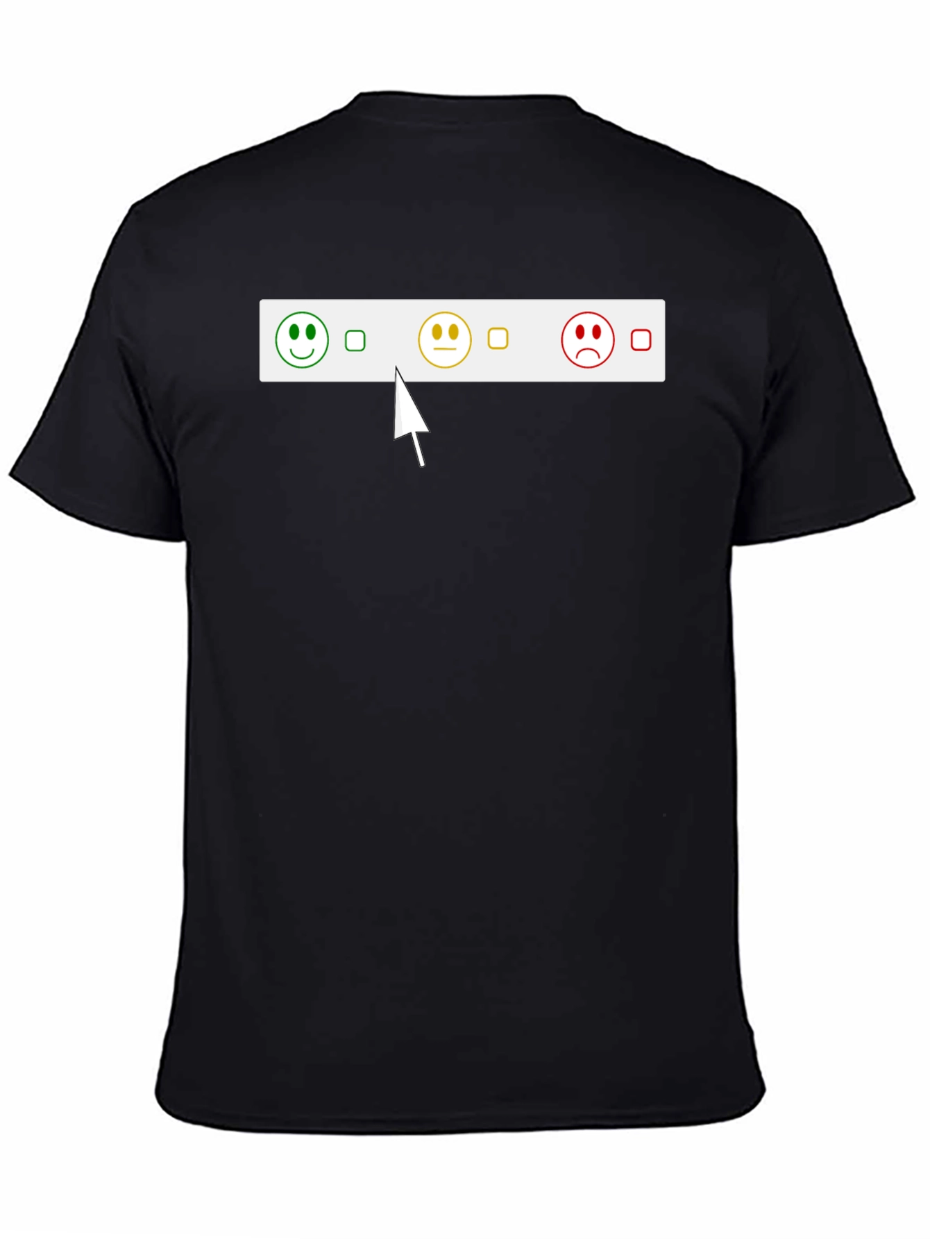 Black Mood Meter T-Shirt view 4