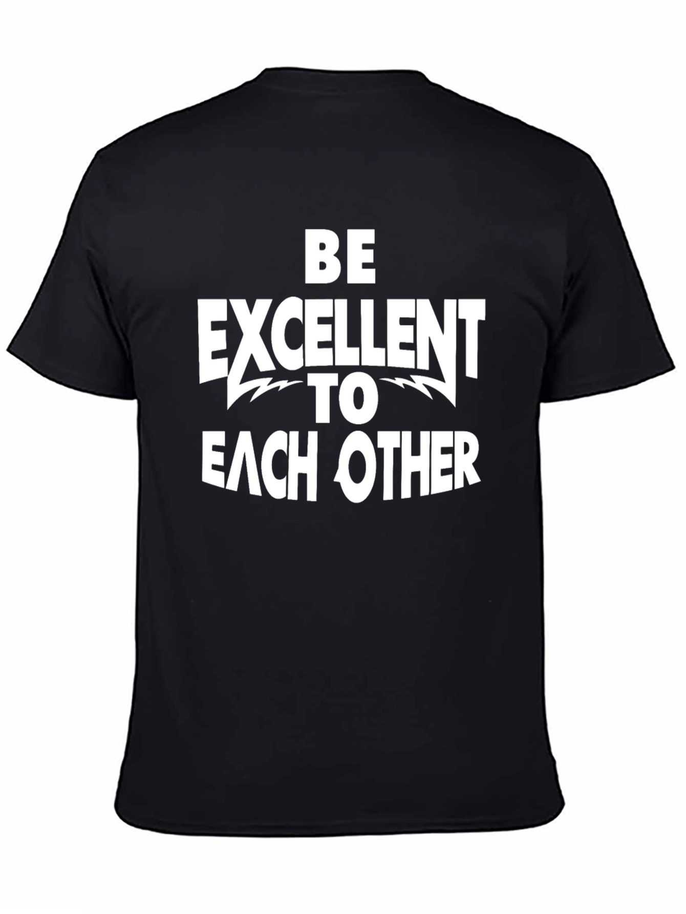 Black Be Excellent to Each Other Graphic Tee view 4
