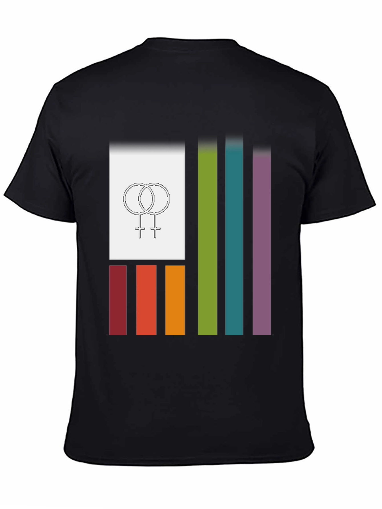 Black Pride Flag Graphic Tee view 4