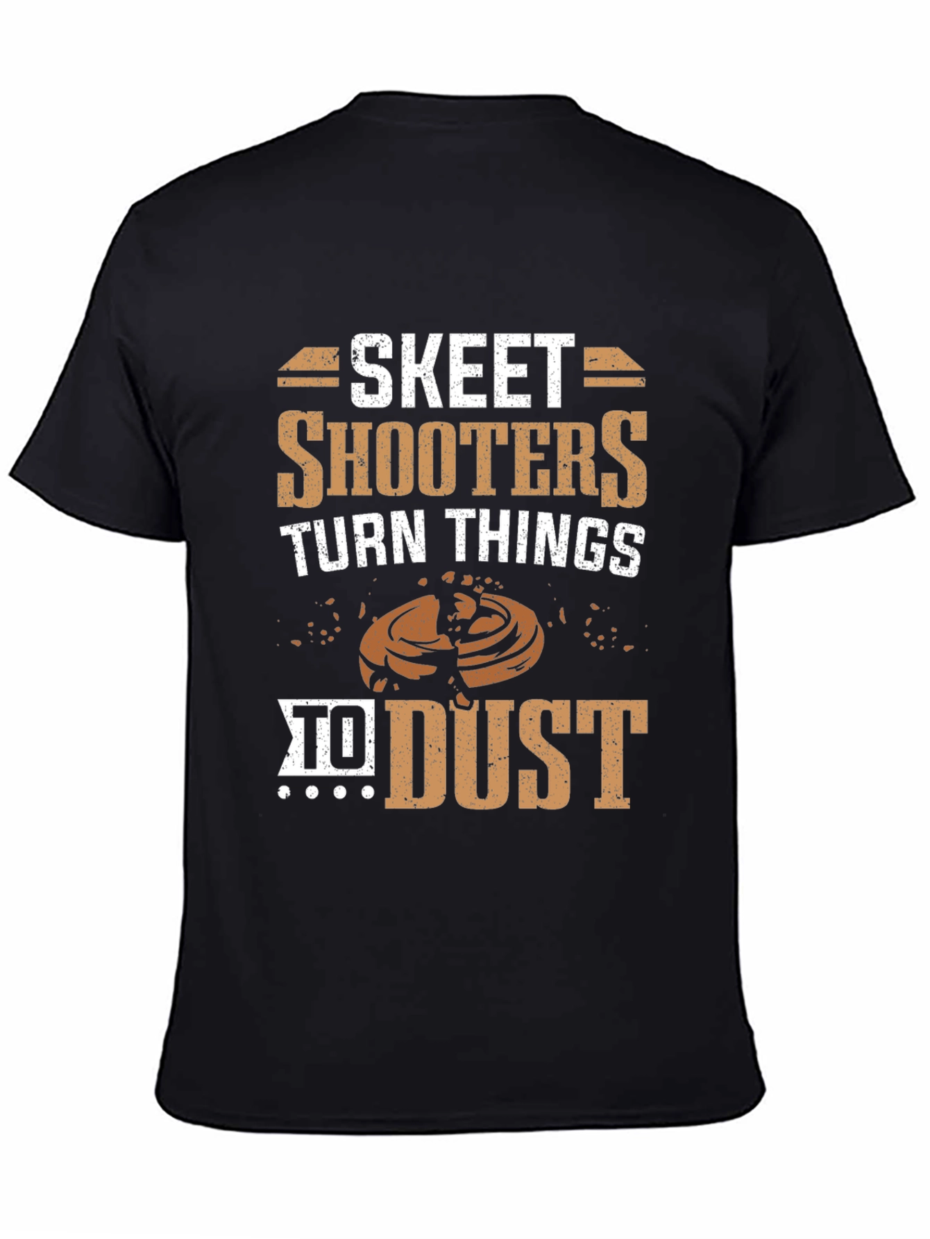 Black Skeet Shooters Turn Things to Dust T-Shirt view 4