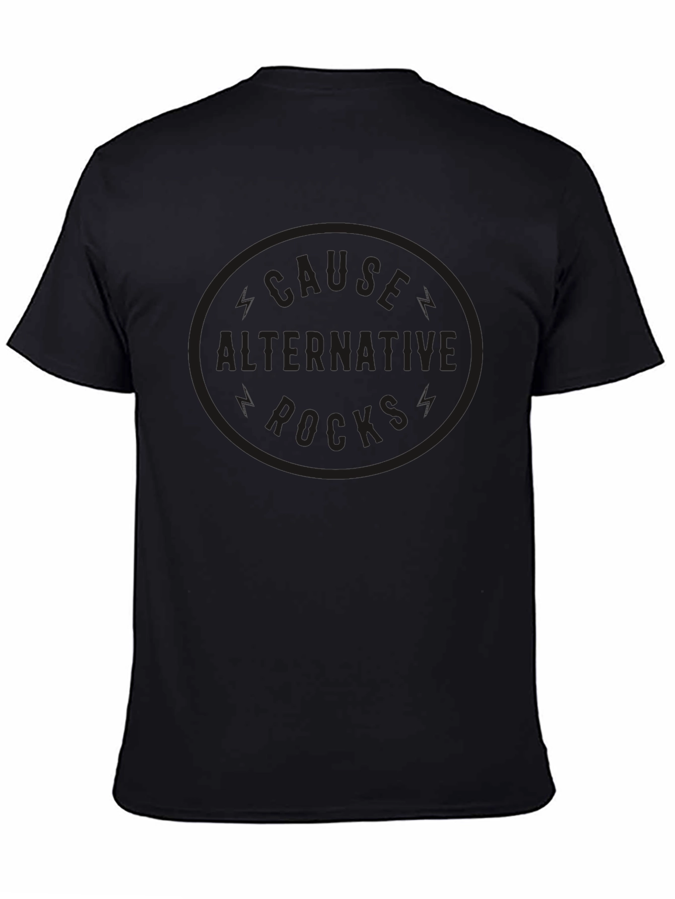 Black Cause Alternative Rocks Black T-Shirt view 4