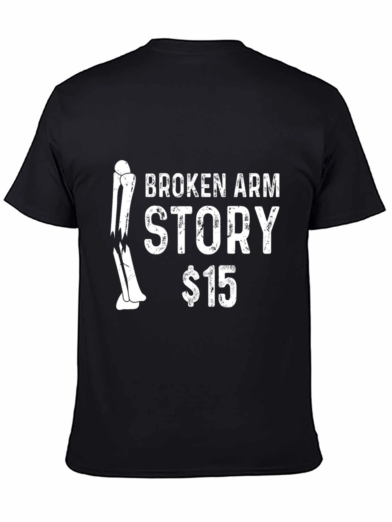 Black Broken Arm Story T-Shirt view 4
