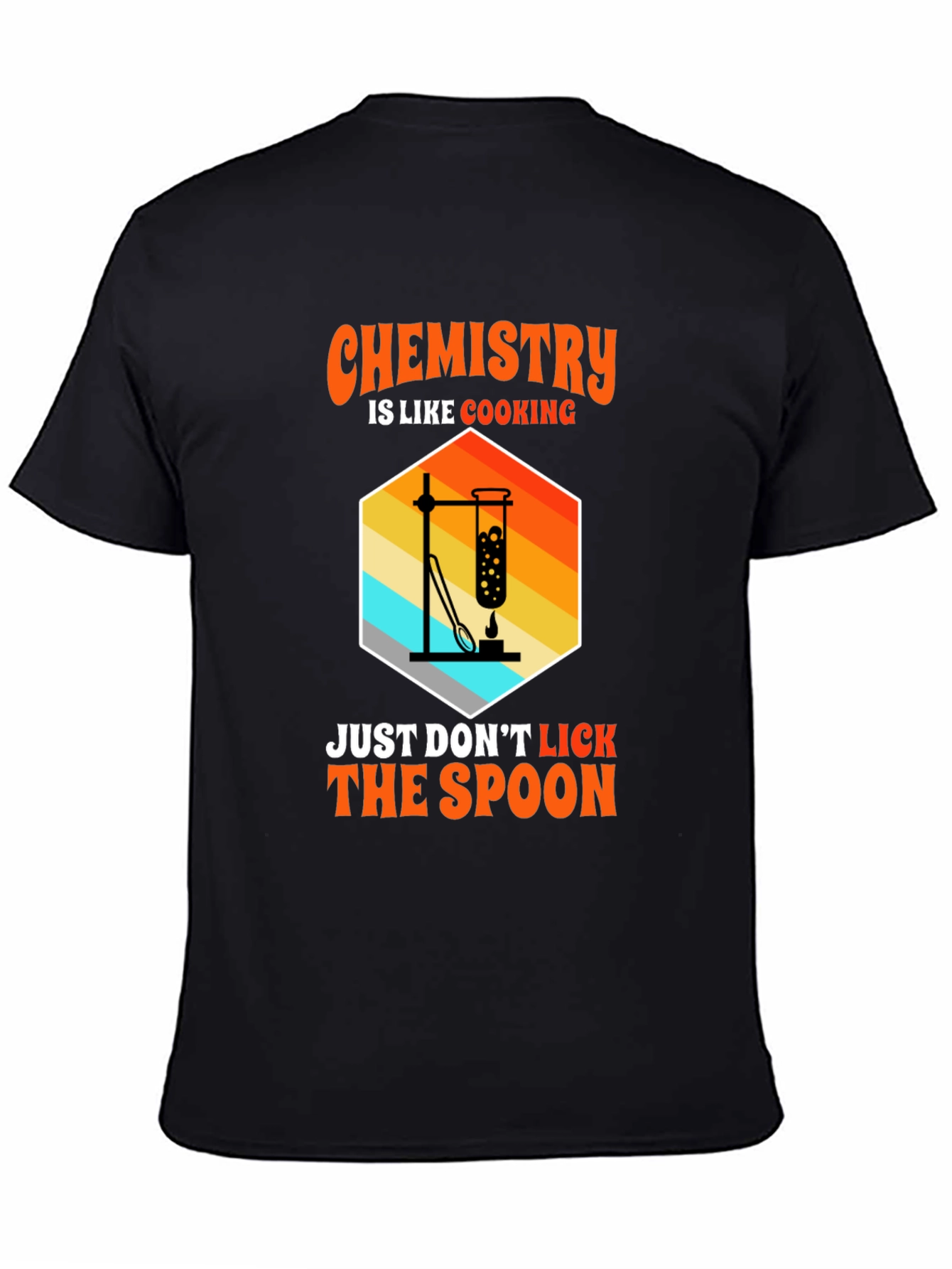 Black Chemistry is Like Cooking Funny T-Shirt view 4