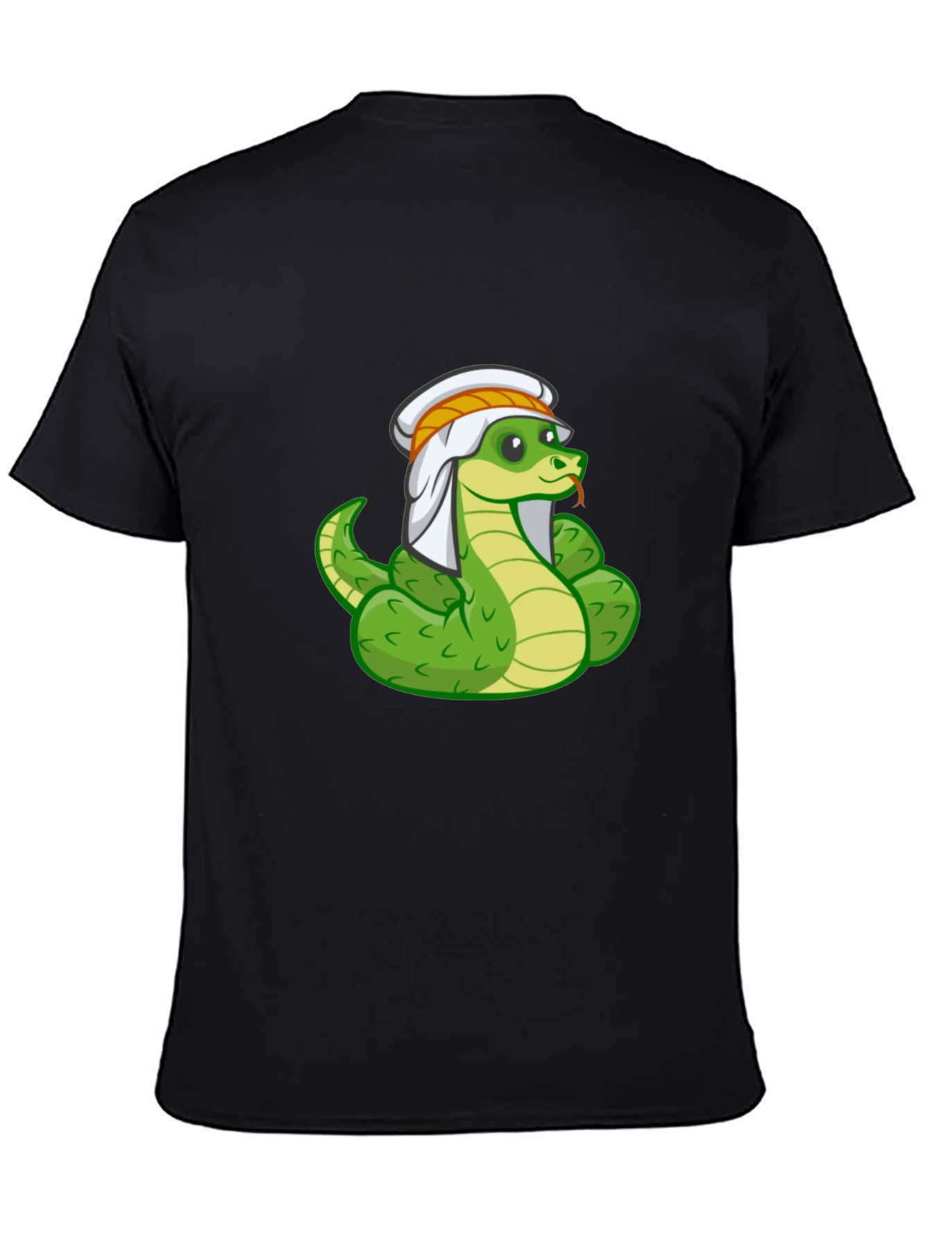 Black Snake Charmer T-Shirt - Funny Cartoon Snake Tee view 4
