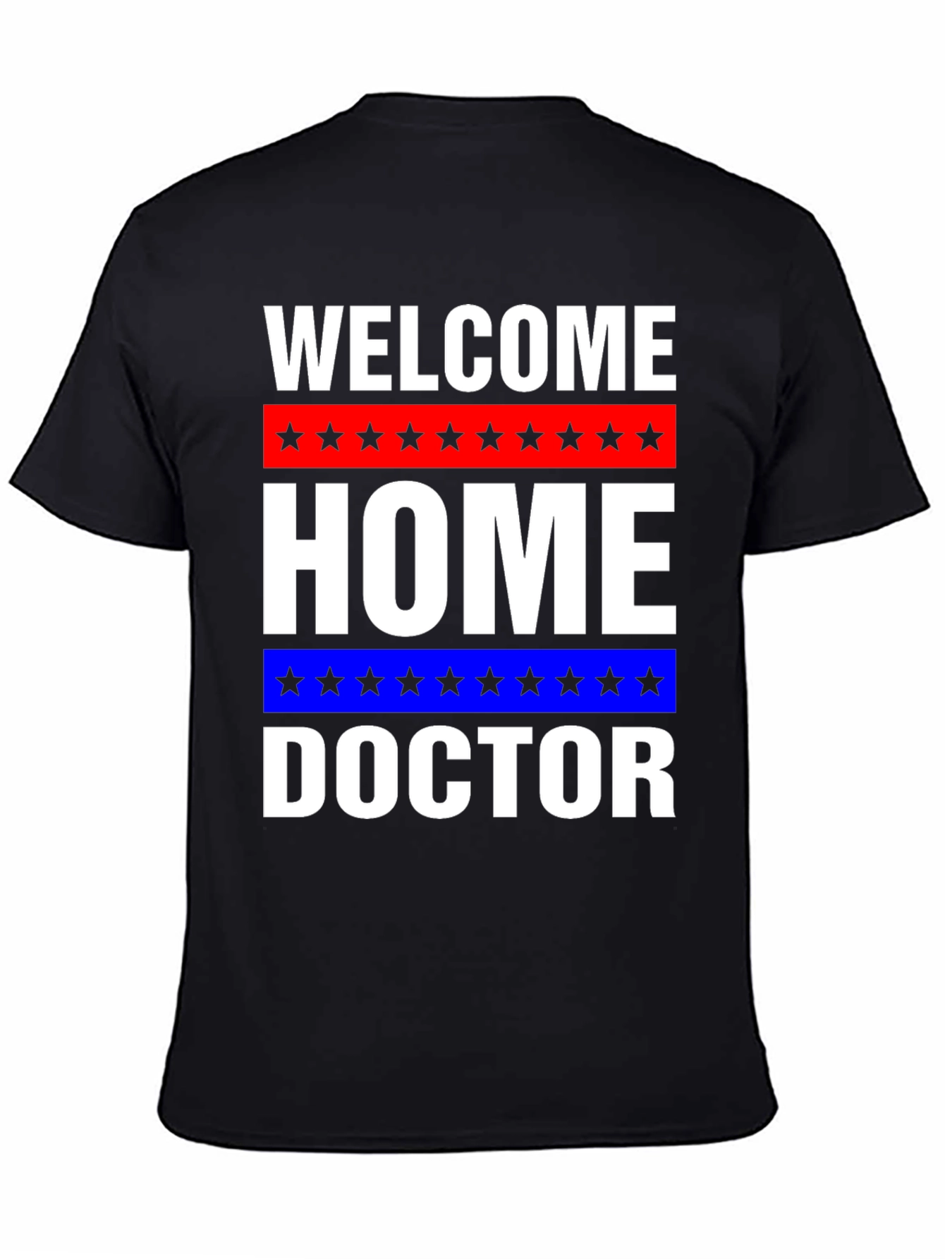Black Welcome Home Doctor Graphic T-Shirt view 4