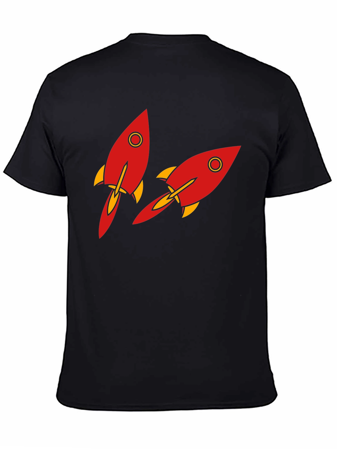 Black Rocket Graphic T-Shirt - Black view 4