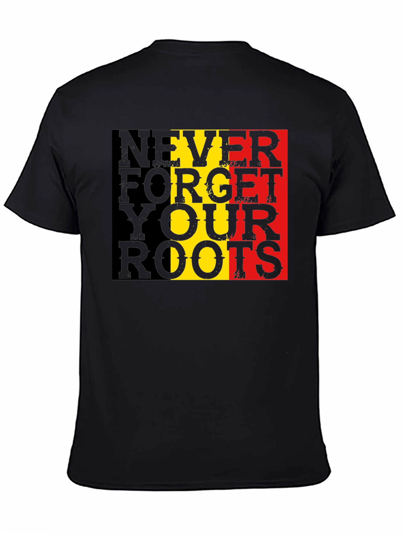 Never Forget Roots Graphic Tee - Black T-Shirt - 4